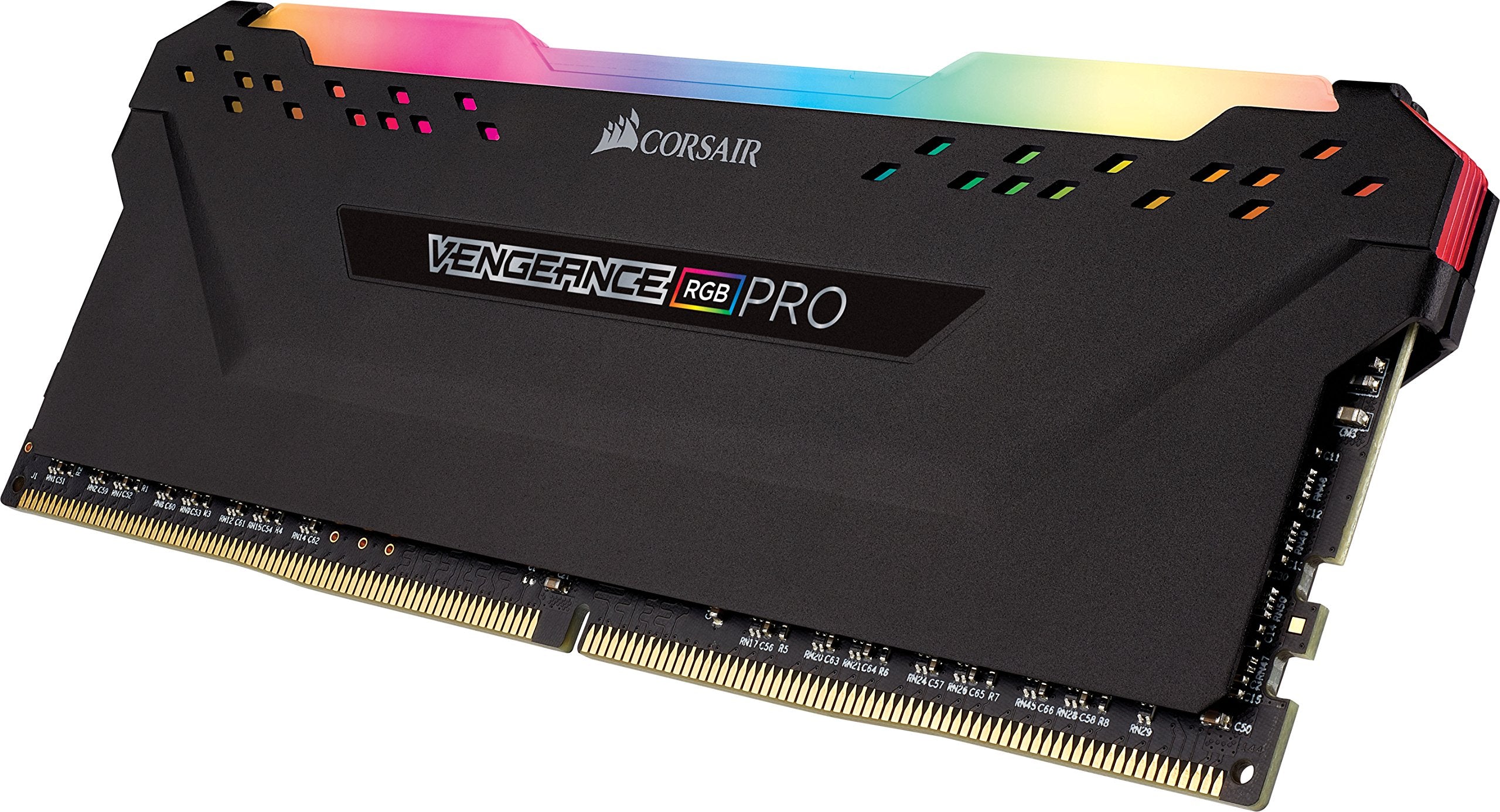 Corsair Vengeance Rgb Pro 16Gb (2X8Gb) Ddr4 3000Mhz C15 Led Desktop Memory - Black, Model:Cmw16Gx4M2C3000C15