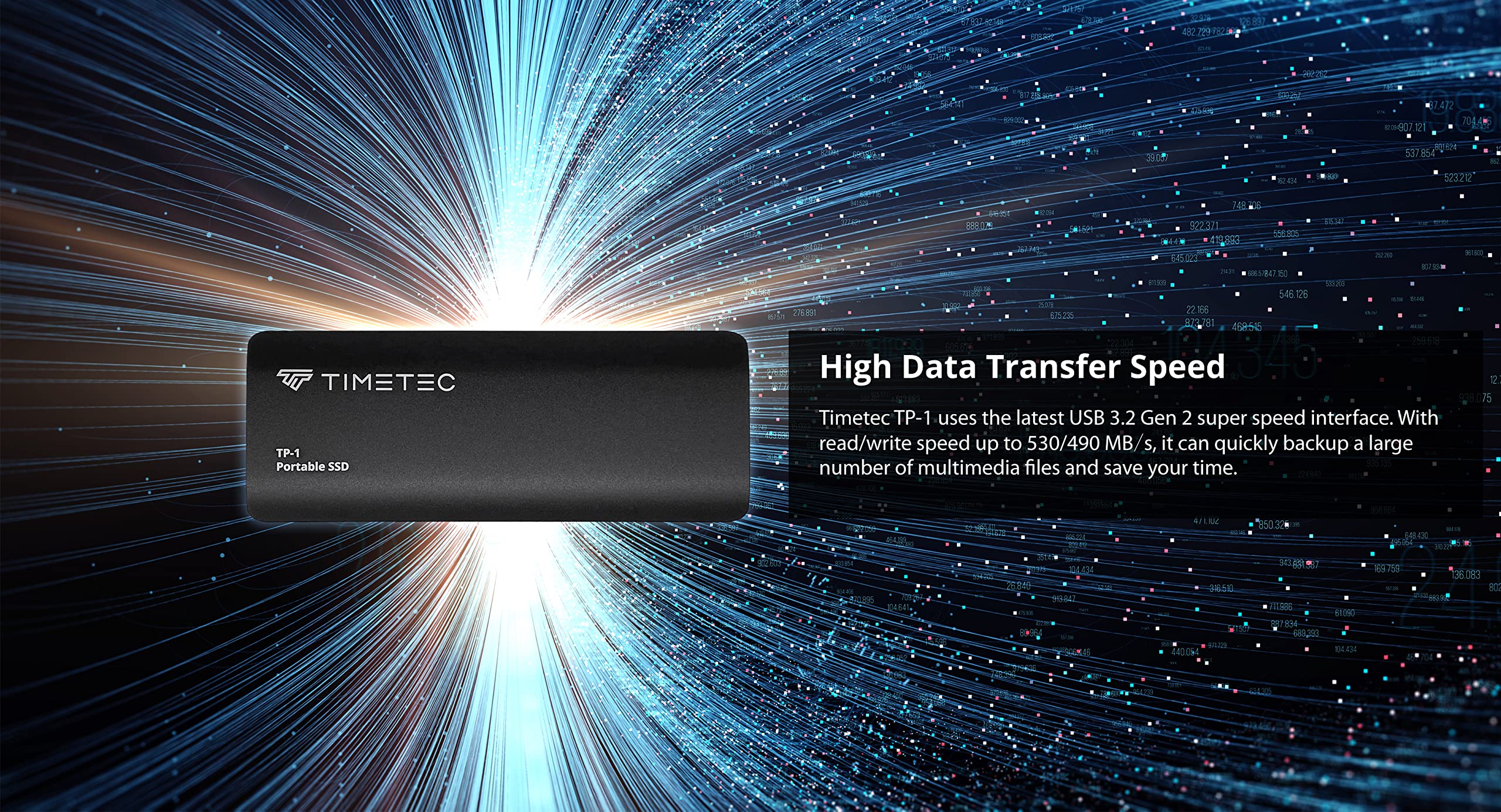 Timetec 256Gb Portable External Ssd Usb3.2 Gen2 Type C Up To 550Mb/S Ultra Light Aluminum Mini External Solid State Drive With Usb C To A Cable/Usb A To C Adapter For Desktops/Laptop/Mac/Mobile  Black