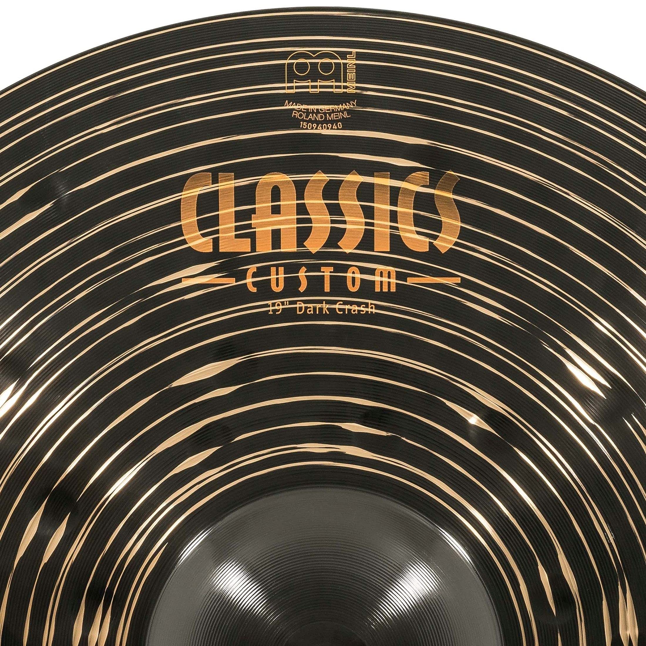 Meinl 19'' Crash Cymbal   Classics Custom Dark   Made In Germany, 2 Year Warranty (Cc19Dac)