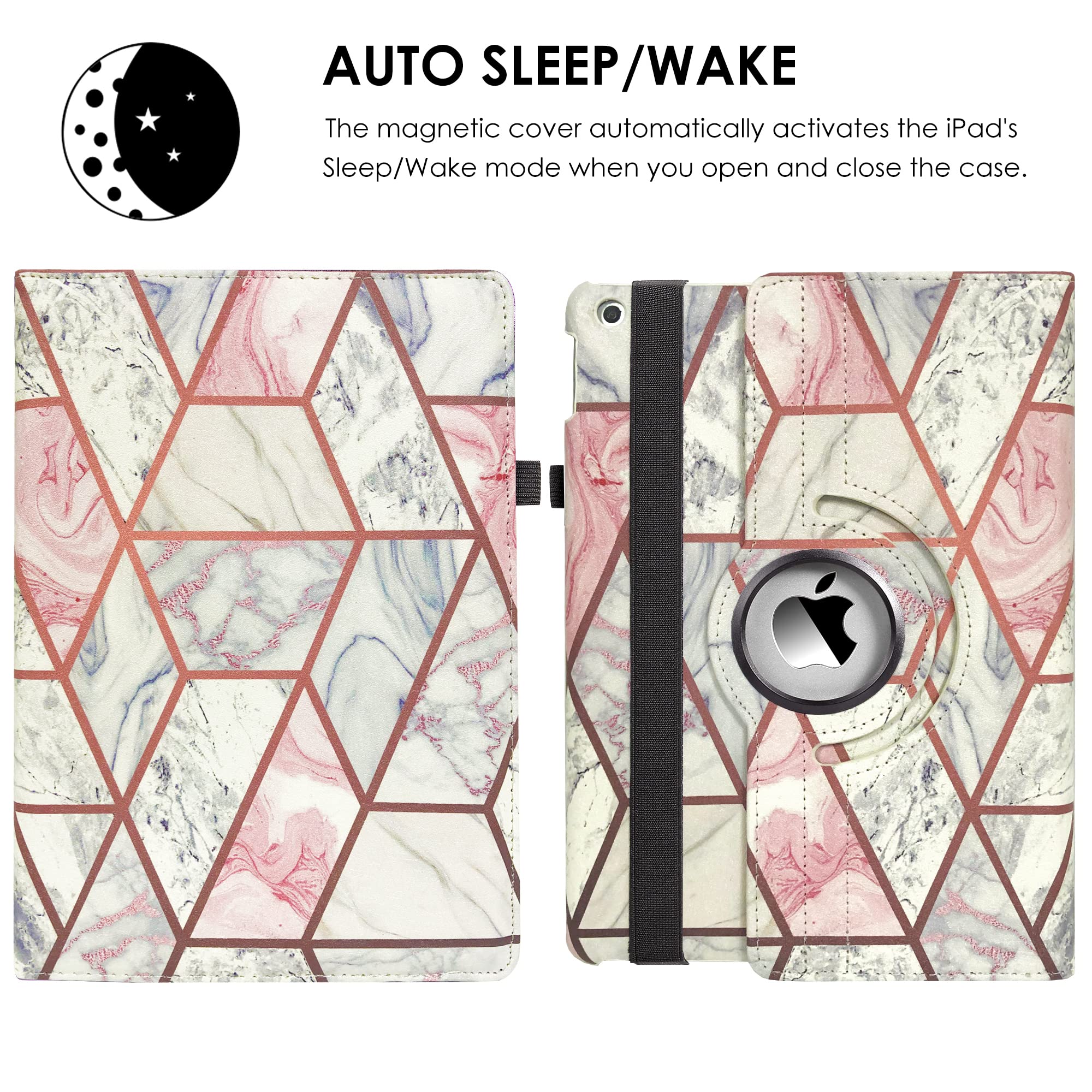 Case For Ipad 9Th Generation(2021)/ 2020 Ipad 8Th Generation/ 2019 Ipad 7Th Generation For 10.2 Inch Ipad Case Covers, 360 Degre