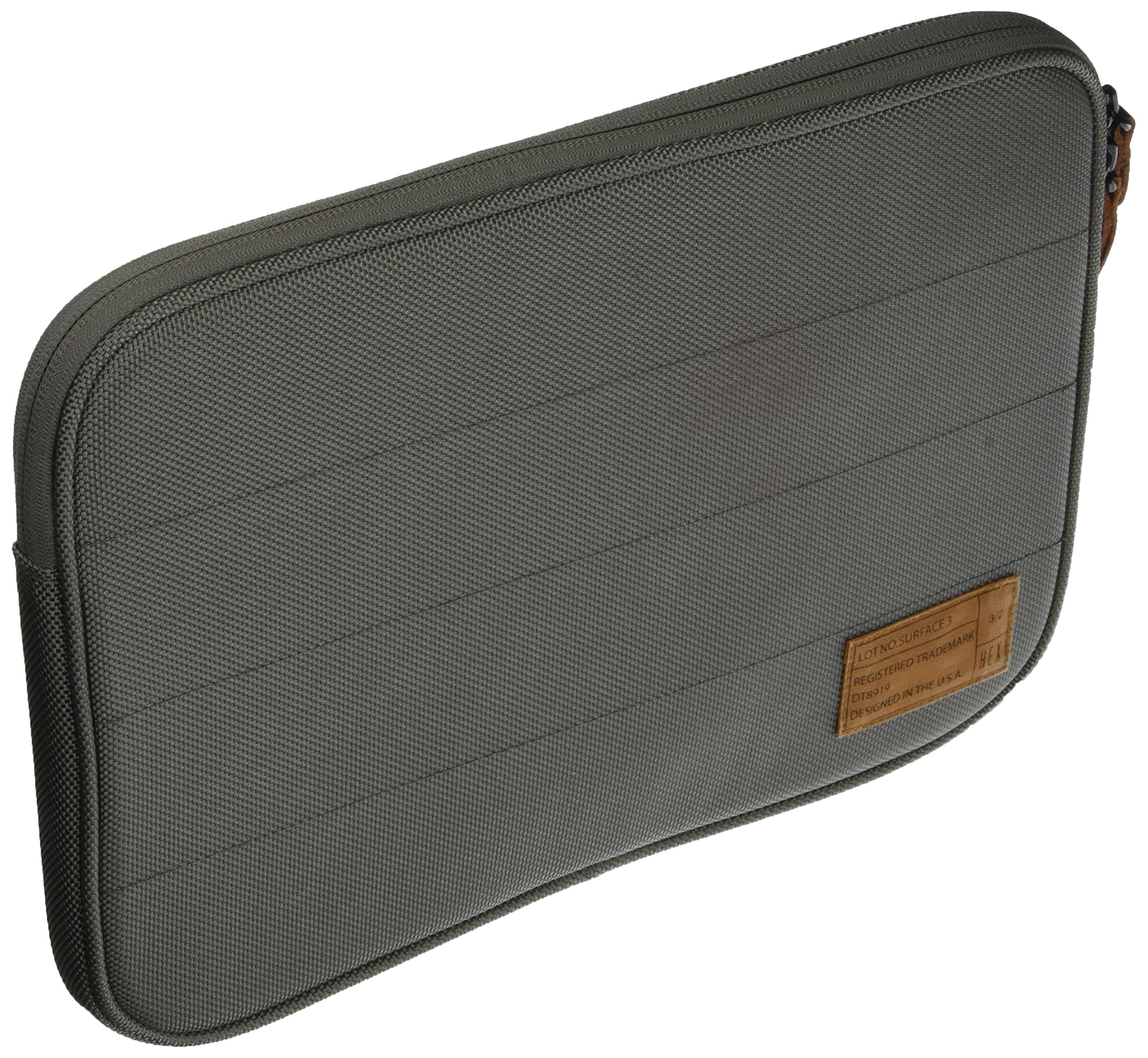 Hex HX1915 - Grey Sleeve with Rear Pocket for Microsoft Surface 3, Grey