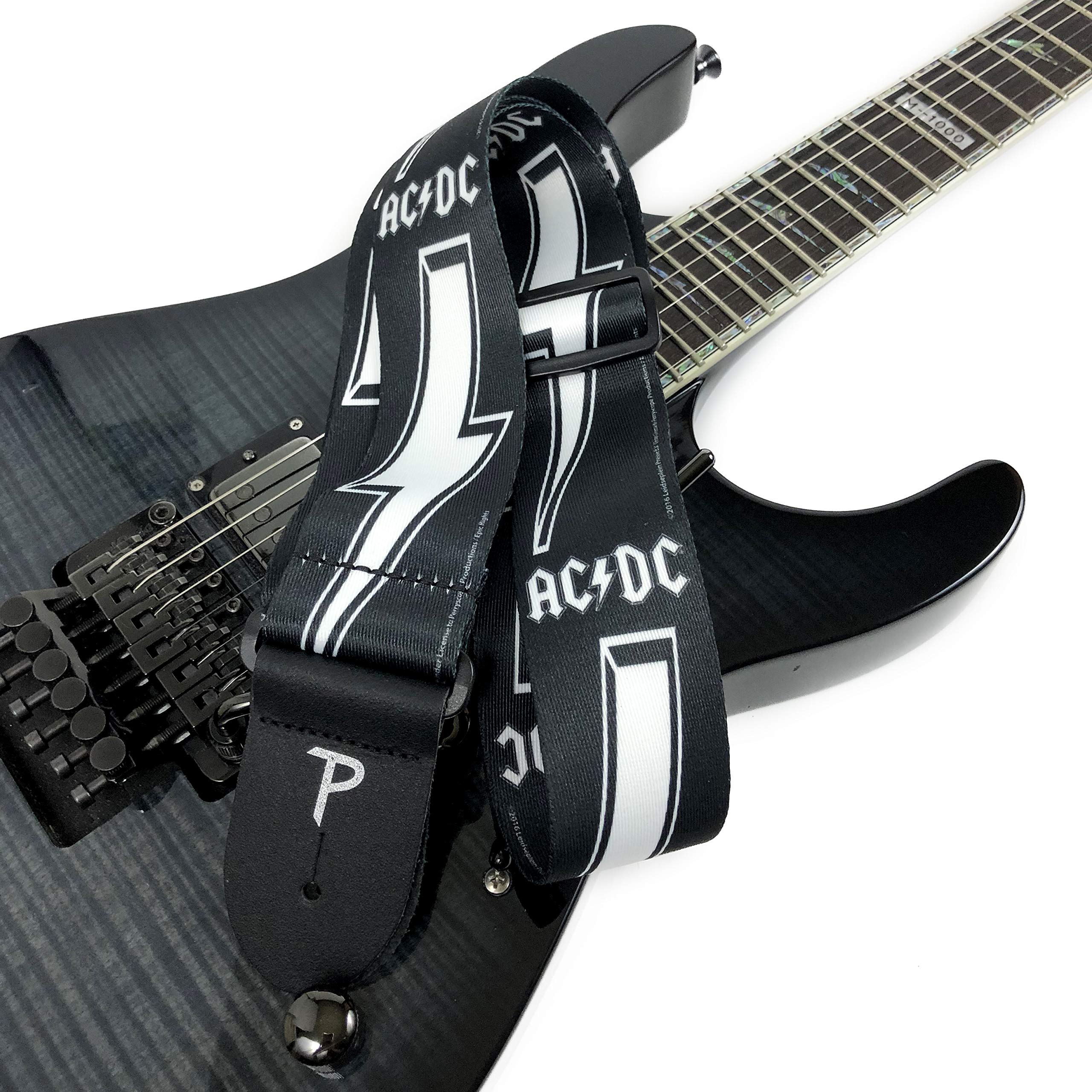 Perris Leathers Ltd.- Guitar Strap- Polyester- Official Licensing- Acdc- Adjustable- For Electric/Bass/Acoustic Guitars (Acdc B