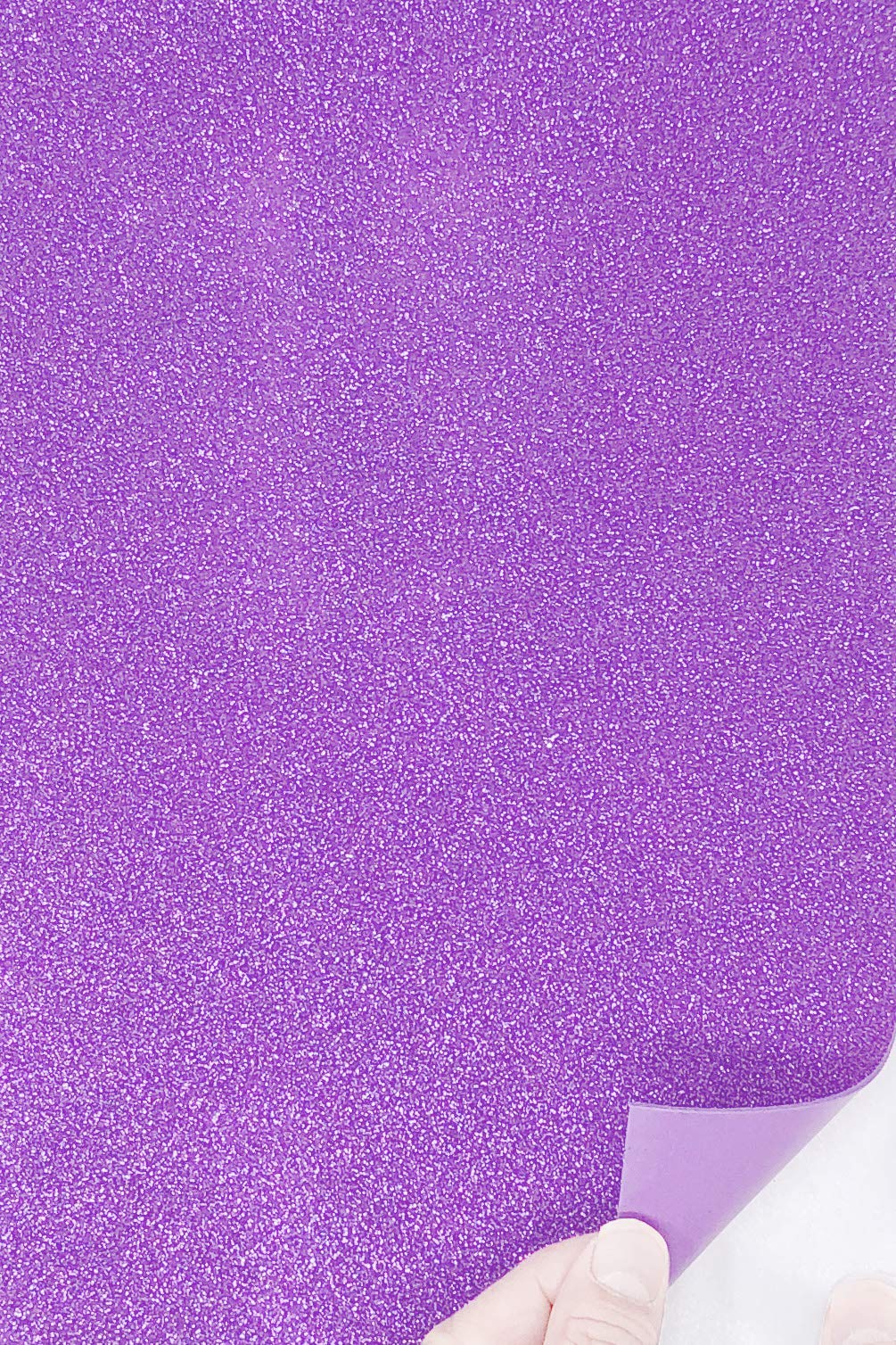 Allgala 12 Pack Self Adhesive Glitter Eva Foam Paper 8X12 Inch Sheets Lavender Cf85213