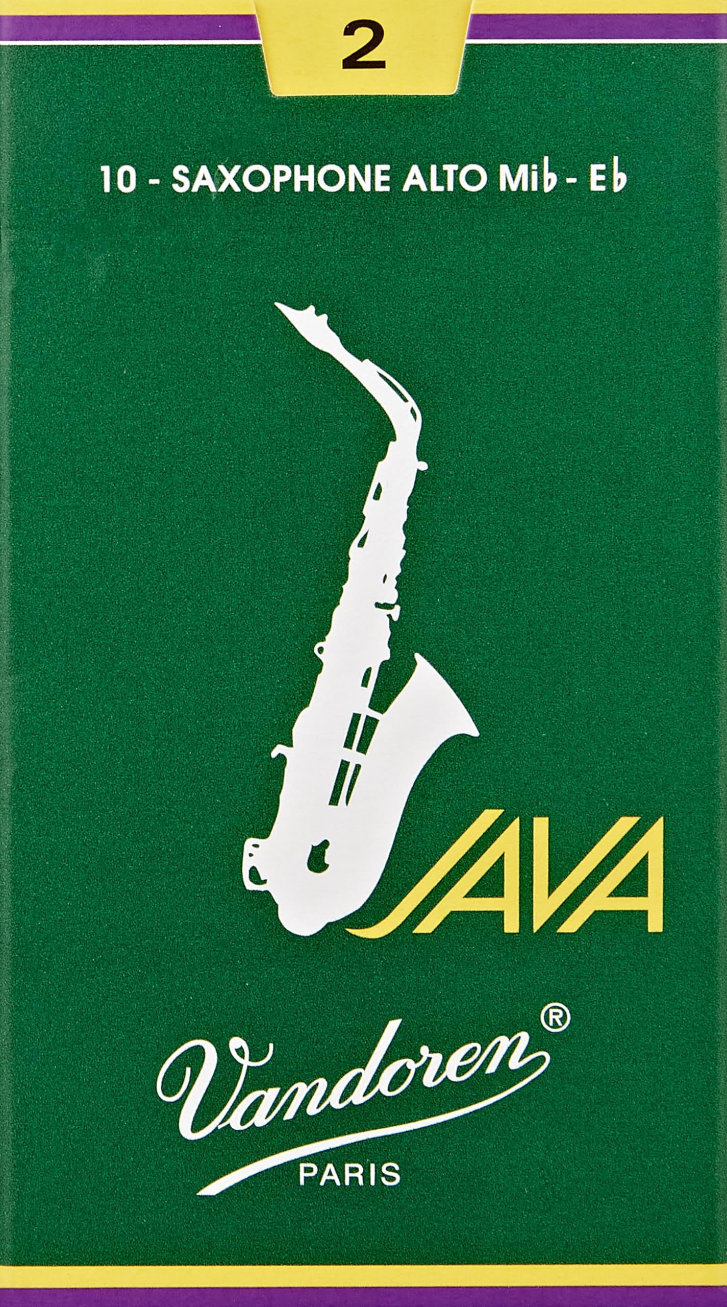Vandoren Sr262 Alto Sax Java Reeds Strength 2; Box Of 10