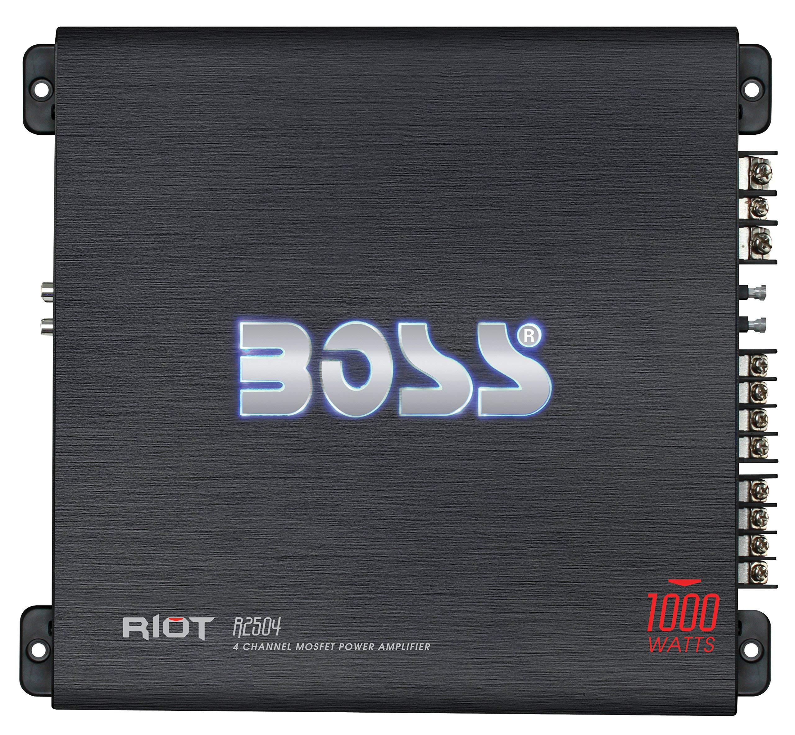 Boss Audio Systems R2504 Riot Series Car Audio Stereo Subwoofer Amplifier   1000 High Output, 4 Channel, Class A/B, 2/4 Ohm, Hig