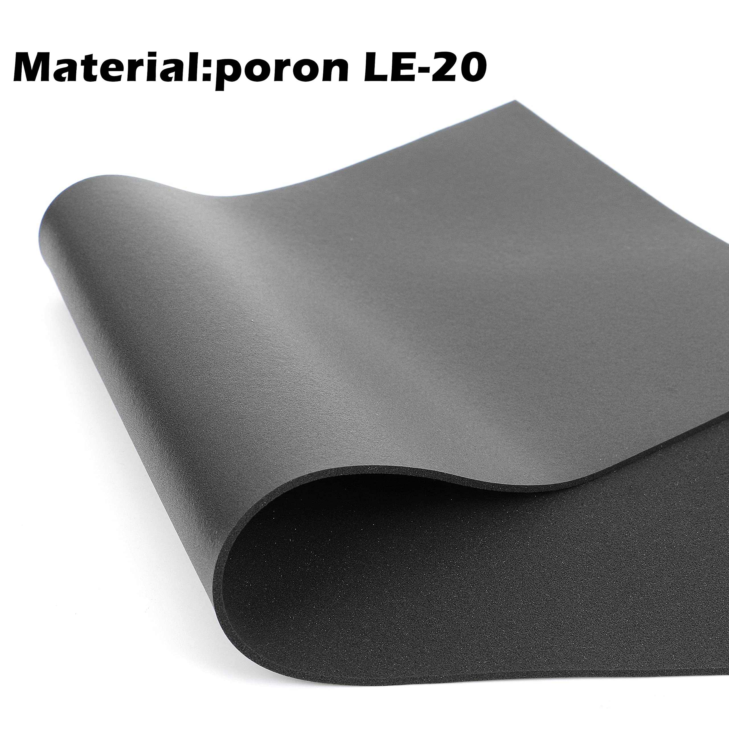 Honkid Keyboard Foam, Sound Dampening Foam For Mechanical Keyboard Bottom, Made Of Le 20 Poron, Black (H 2Mm)