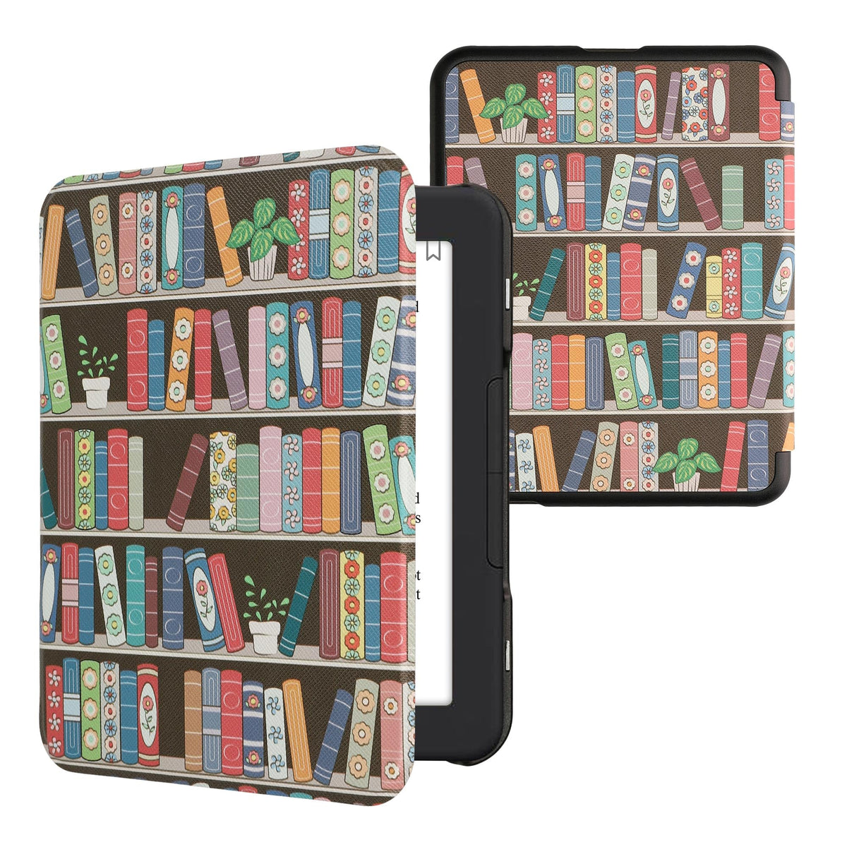 Kwmobile Case Compatible With Barnes & Noble Nook Glowlight 4 / 4E Case   Ereader Cover   Summer Library Blue/Green/Dark Pink