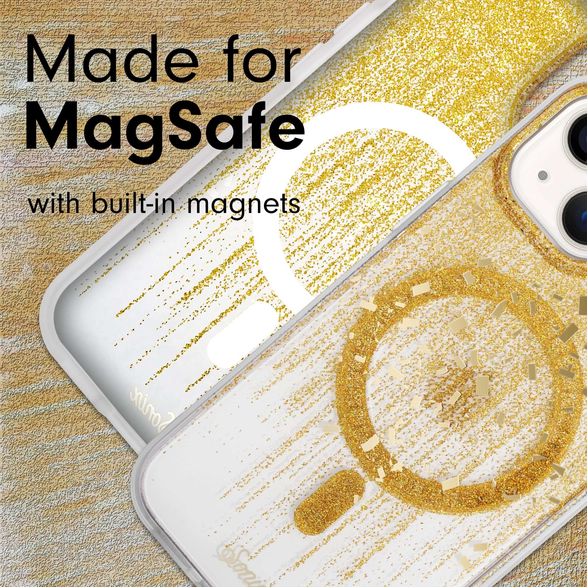 Sonix Case For Iphone 15, 14, 13 | Compatible With Magsafe | 10Ft Drop Tested | Drippin' Gold