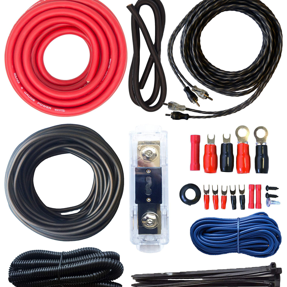 Soundbox Tck4, 4 Gauge Ofc Complete 0 Ga Copper Amplifier Install Wiri ...