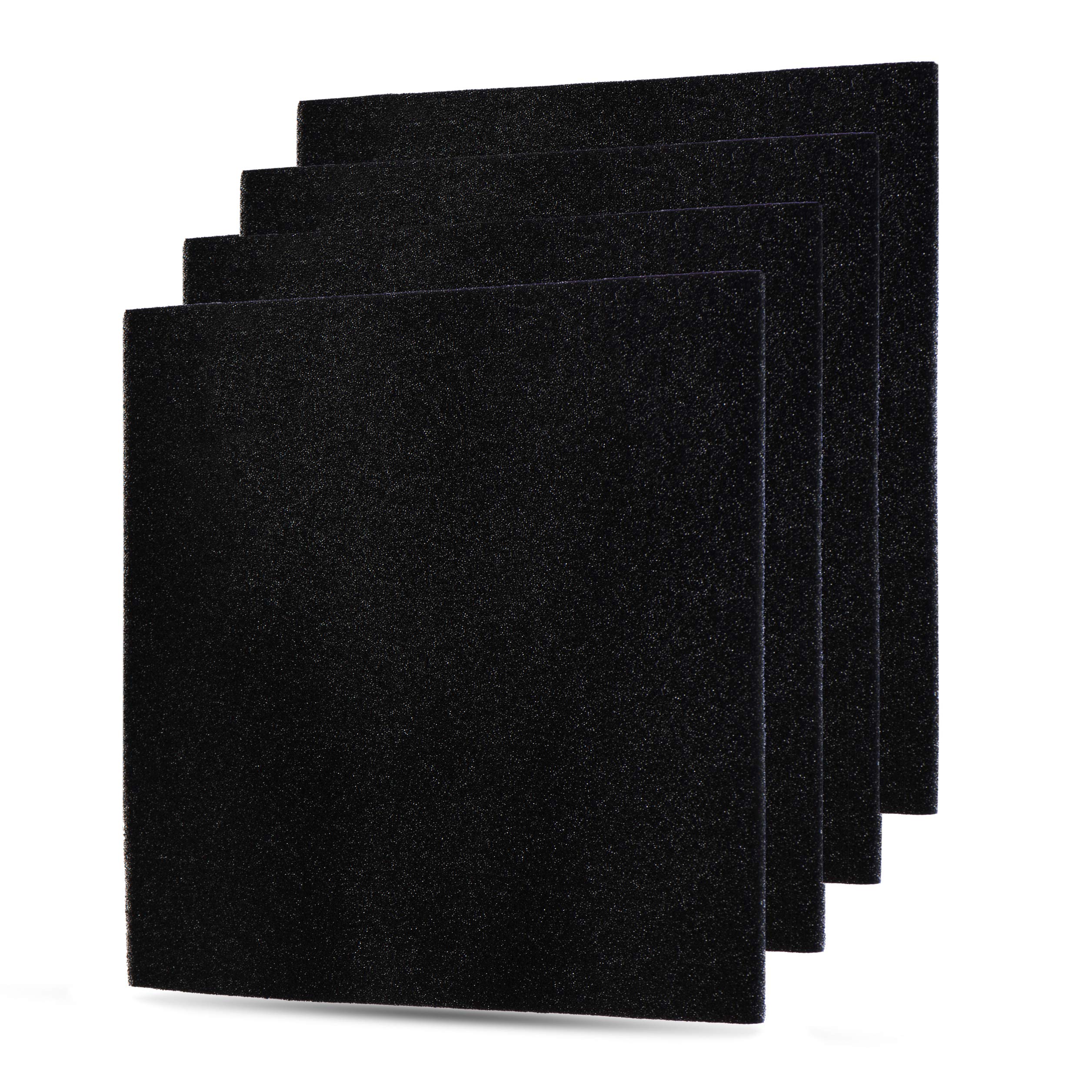 Flintar Md1 0023 4 Pack Activated Carbon Replacement Filters, Compatible With Vornado Air Cleaner Purifier Model Ac300, Ac350, A