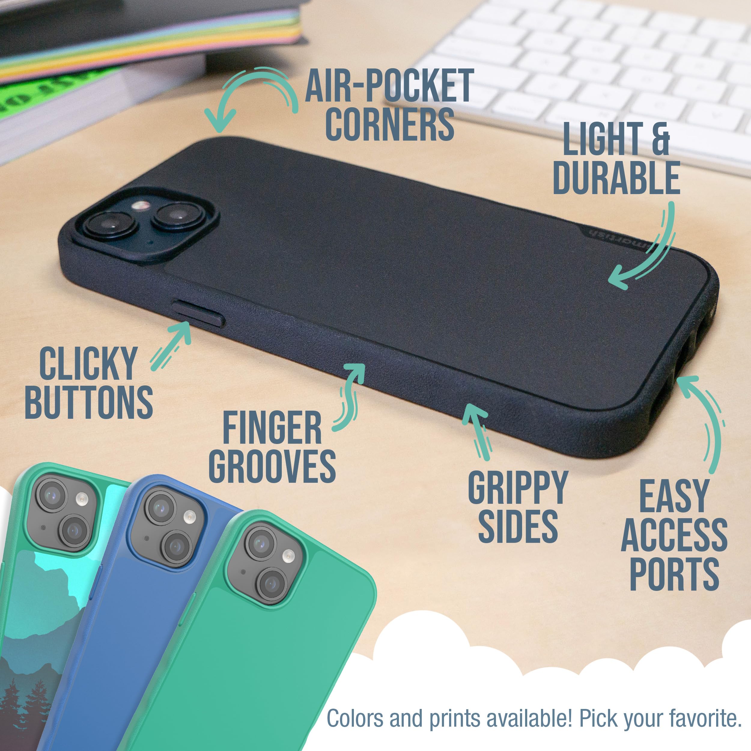 Smartish Iphone 15 Plus Slim Case   Gripmunk   [Lightweight + Protective] Thin Grip Magnetic Cover With Drop Protection For Ipho