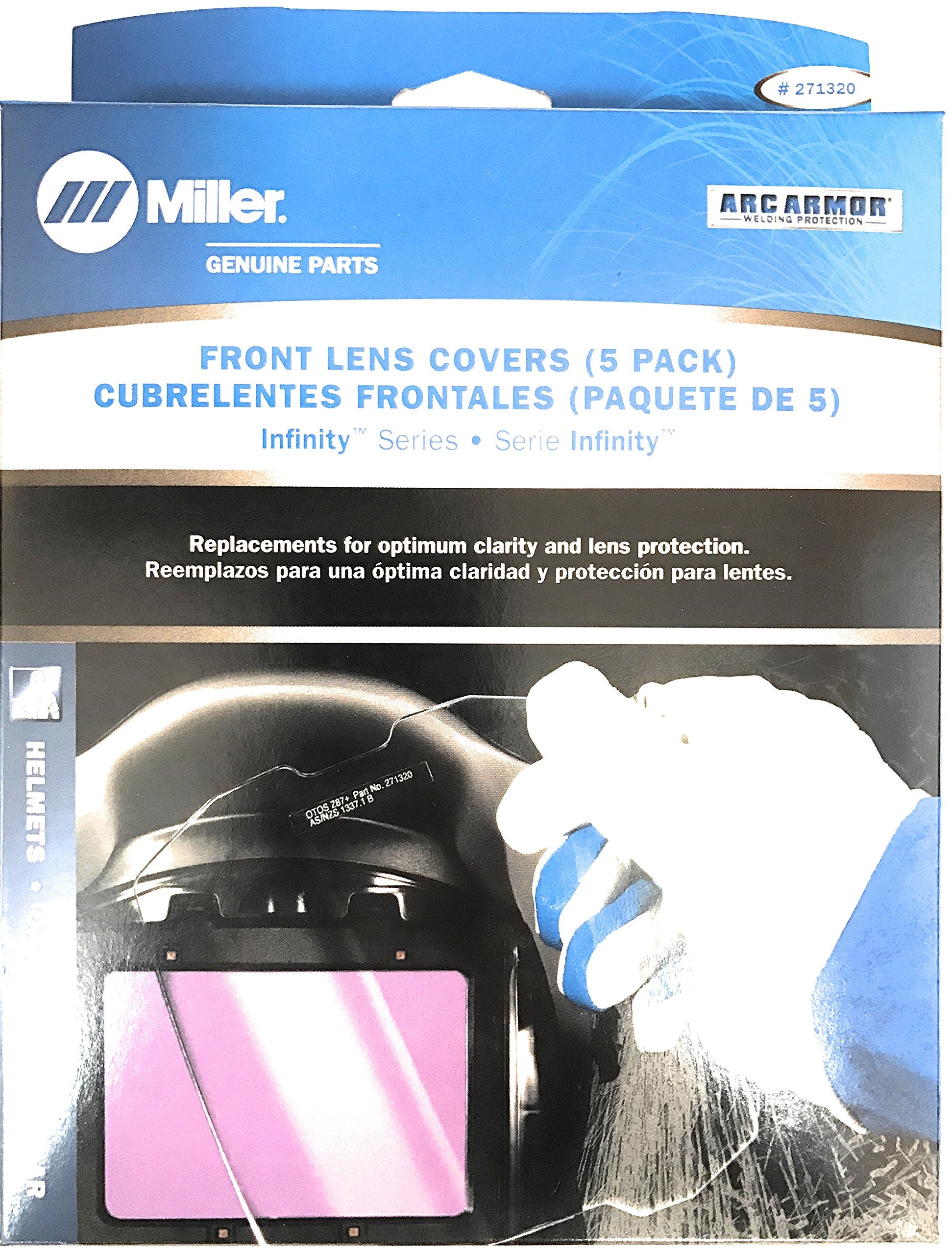 Miller Electric Front Lens Cover,Polycarbonate,Pk5