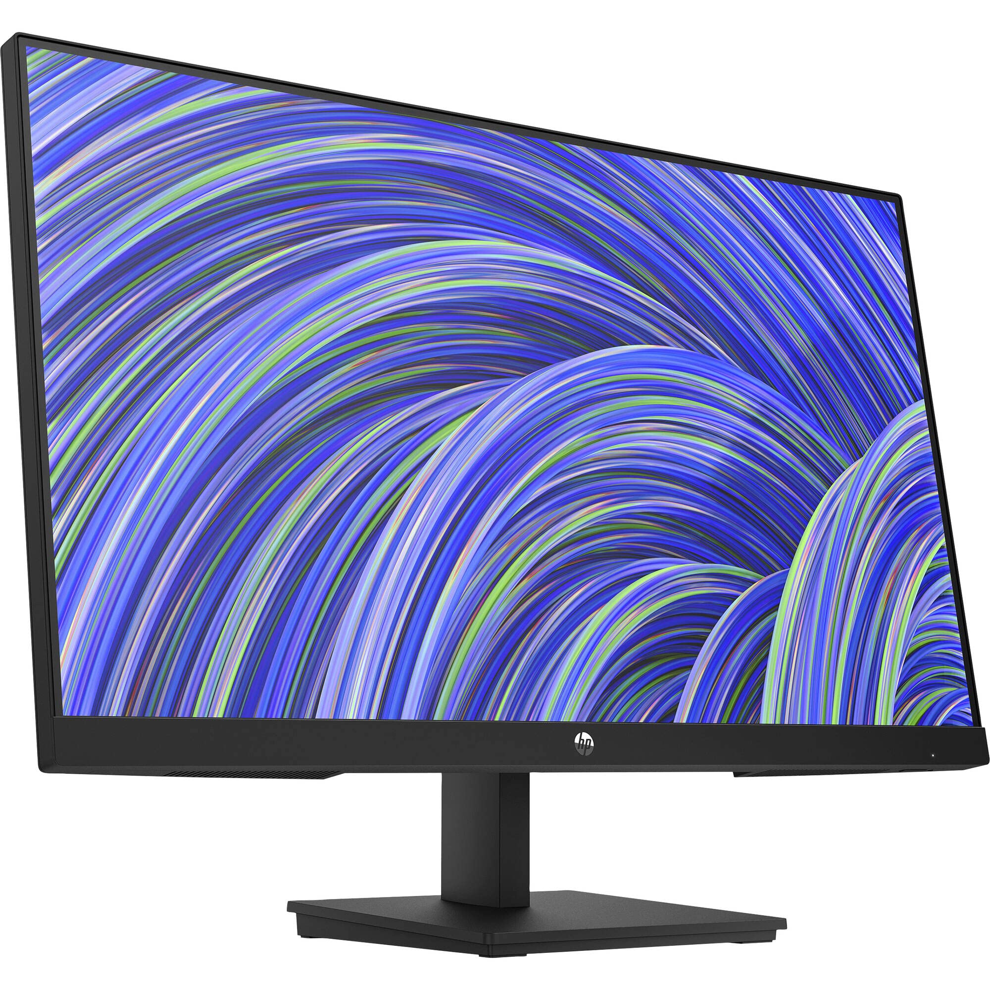 Hp V24I 24'' 1080P Computer Monitor Bundle With Docztorm Dock, 24'' Ips Full Hd (1920 X 1080) 75Hz Anti Glare Display, Amd Frees