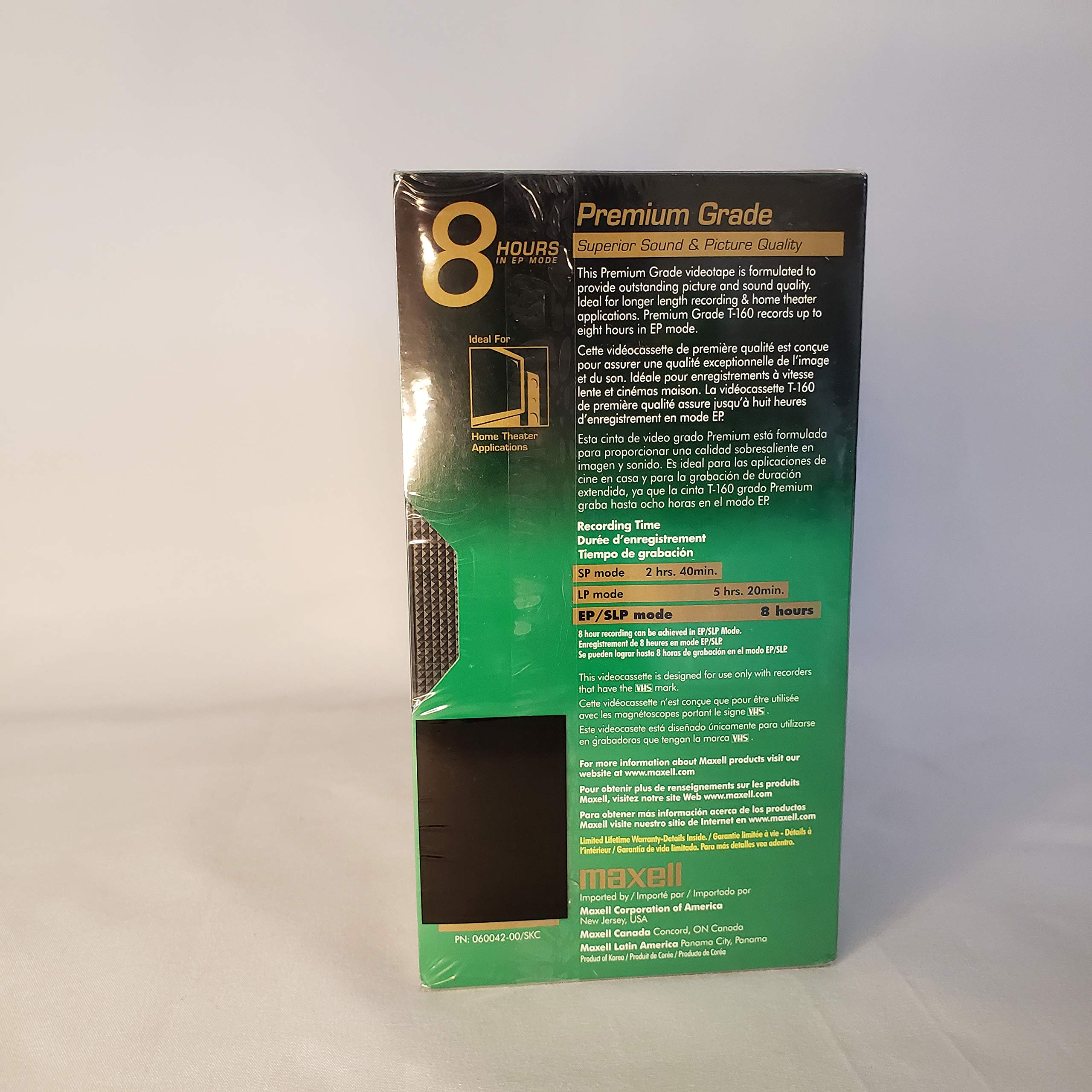 Maxell Standard Grade T-160 Vhs Videotapes 10-Pack