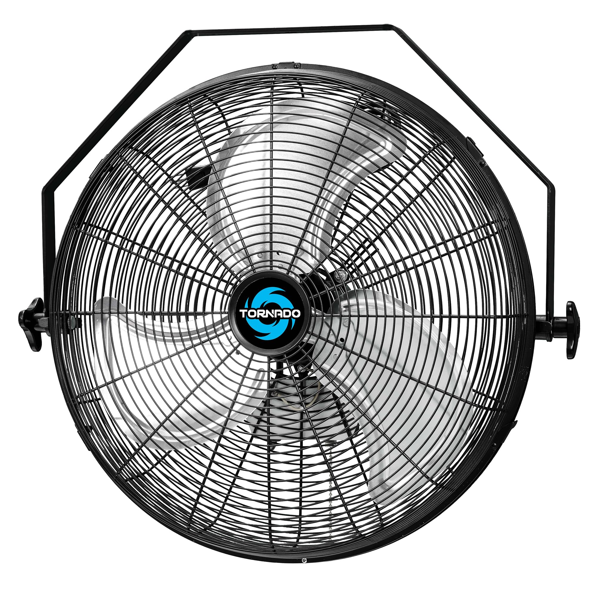 Tornado   18 Inch High Velocity Industrial Wall Fan With Teao Enclosure Motor   4000 Cfm   3 Speed   6.5 Ft Cord   Industrial, C