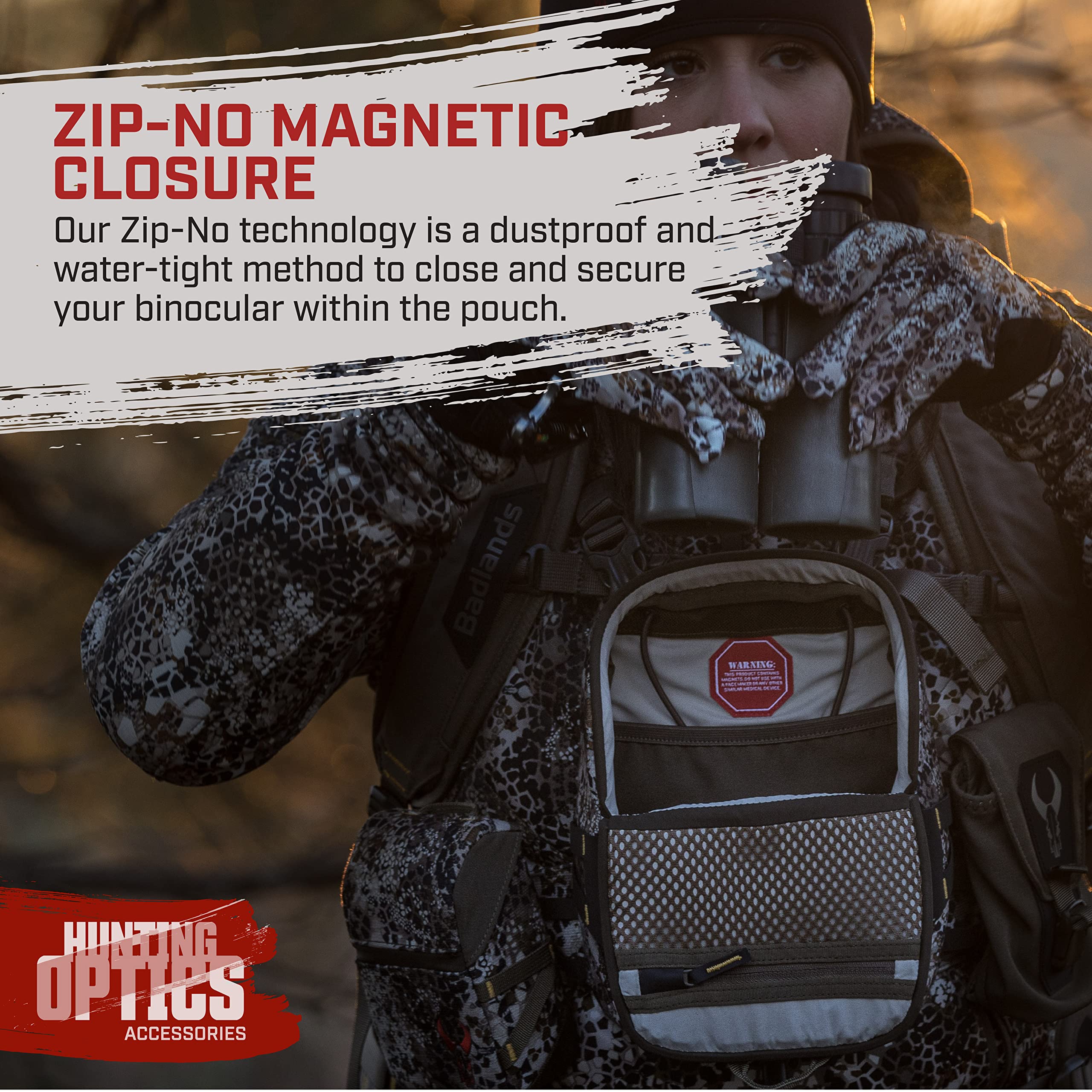 Badlands Bino Mag 2 | Modular Binocular Harness System For Optimal Performance And Durability, Approach, Medium