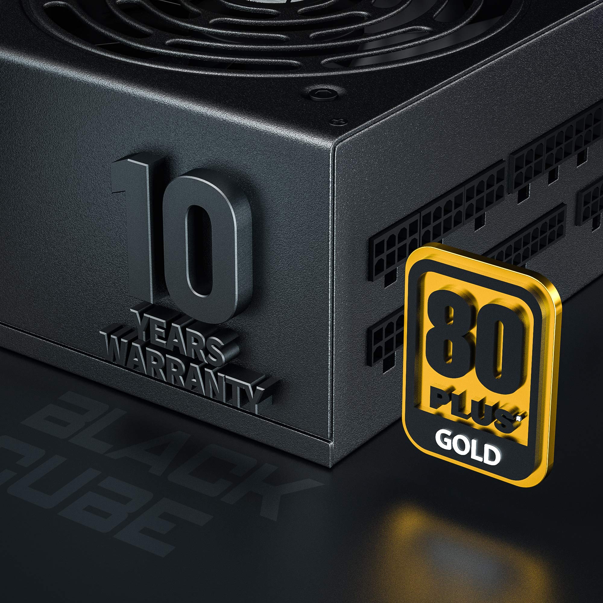 ARESGAME AGT 1000W Power Supply, 80+ Gold, Fully Modular, Compact 140mm, 10 Year Warranty, ATX Gaming
