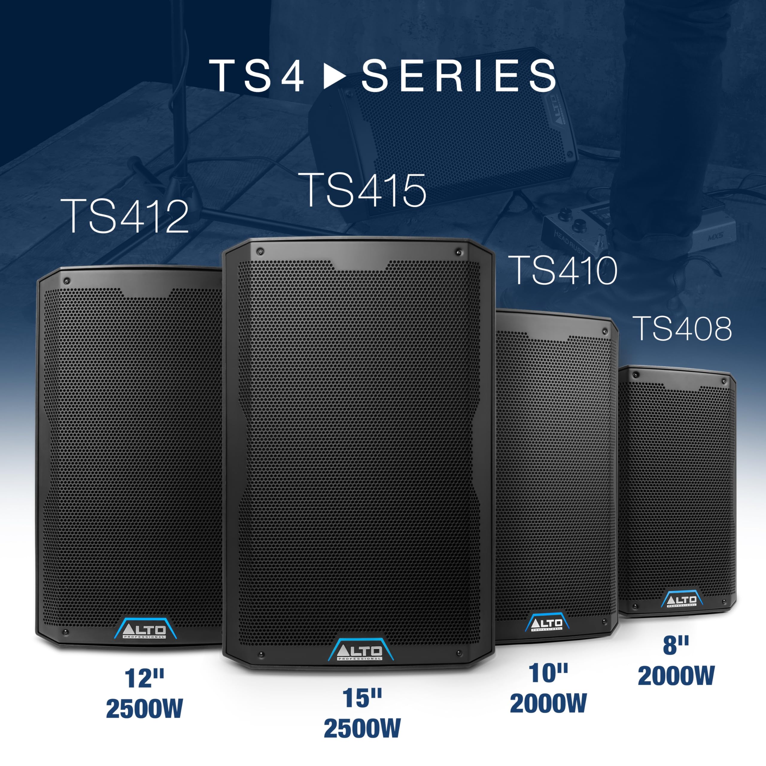 Alto Professional Ts410   2000W 10 Powered Pa Speaker With 3 Channel Mixer, Bluetooth Streaming, Wireless Loudspeaker Linking, D