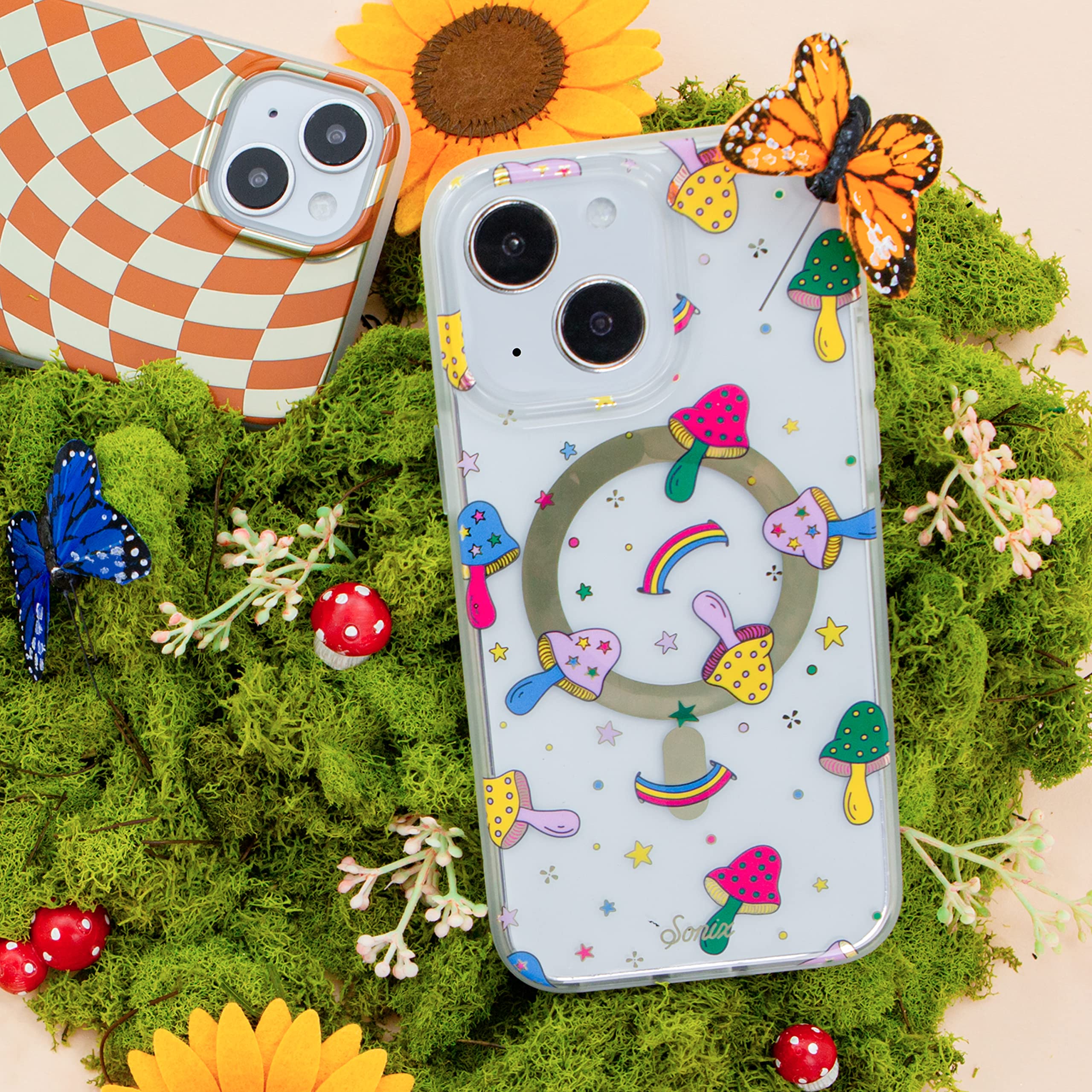 Sonix Case For Iphone 14 Plus | Compatible With Magsafe | 10Ft Drop Tested | Mushrooms