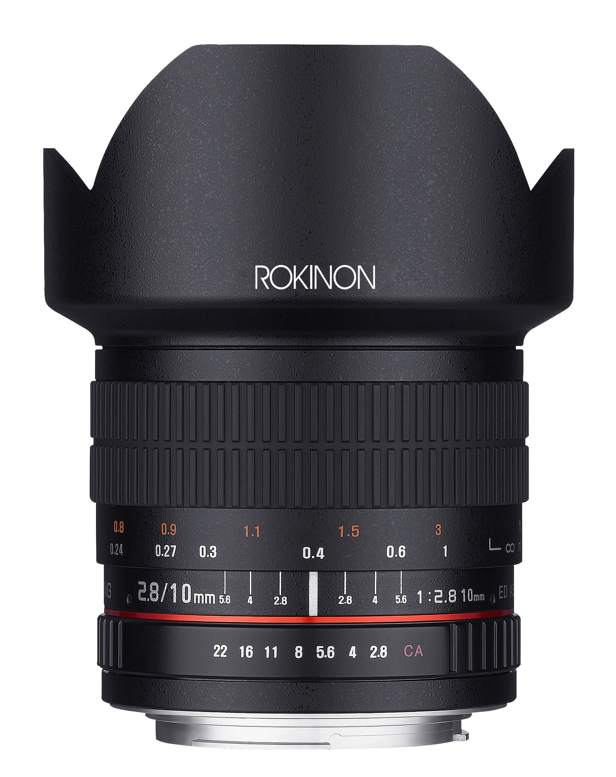 Rokinon 10Mm F2.8 Ed As Ncs Cs Ultra Wide Angle Lens For Fuji X Mount Digital Cameras (10M-Fx)