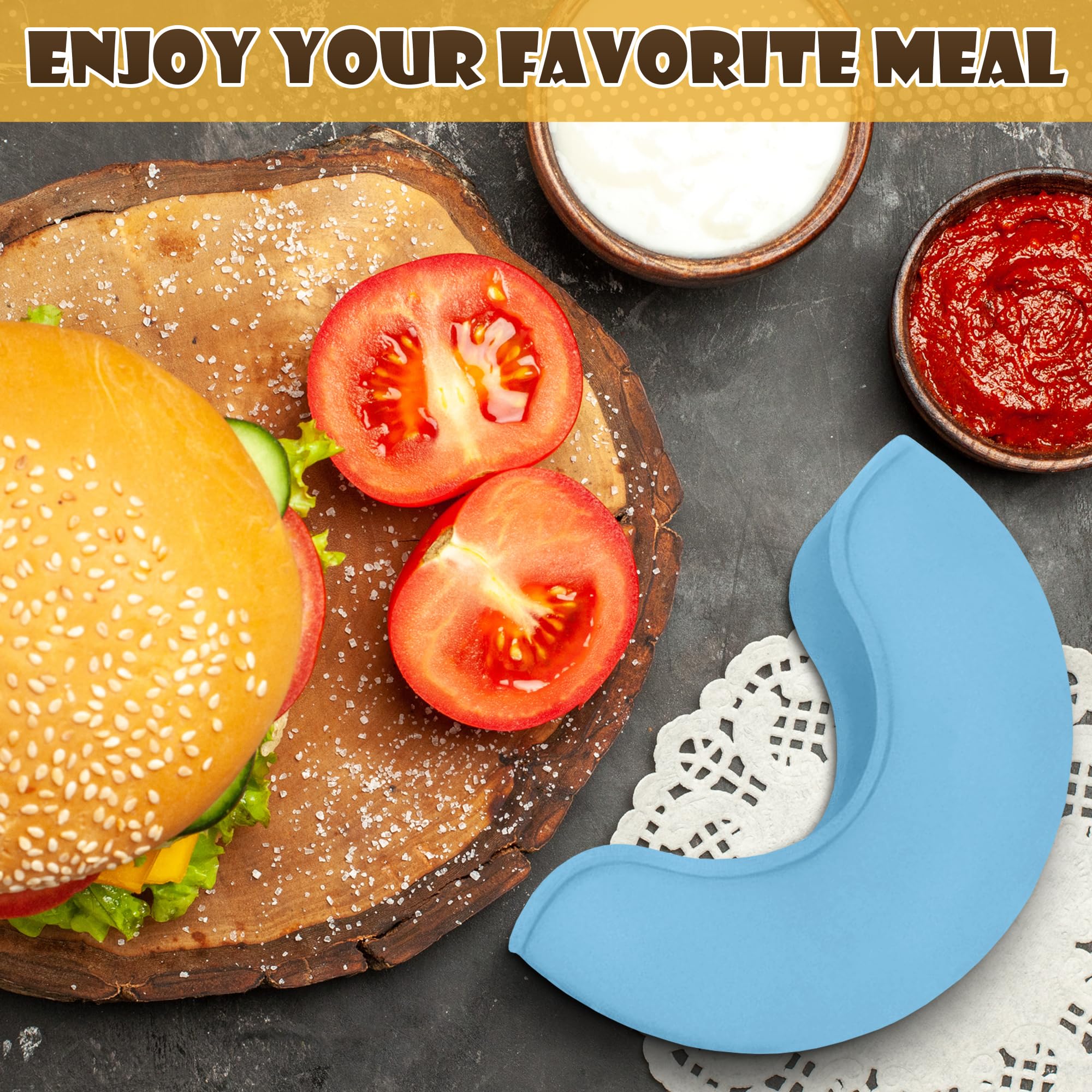 4Pcs Burger Holder Silicone Burger Holder For Eating   Reusable Hamburger Holders For Eating Washable Sandwich Holders   Reusabl