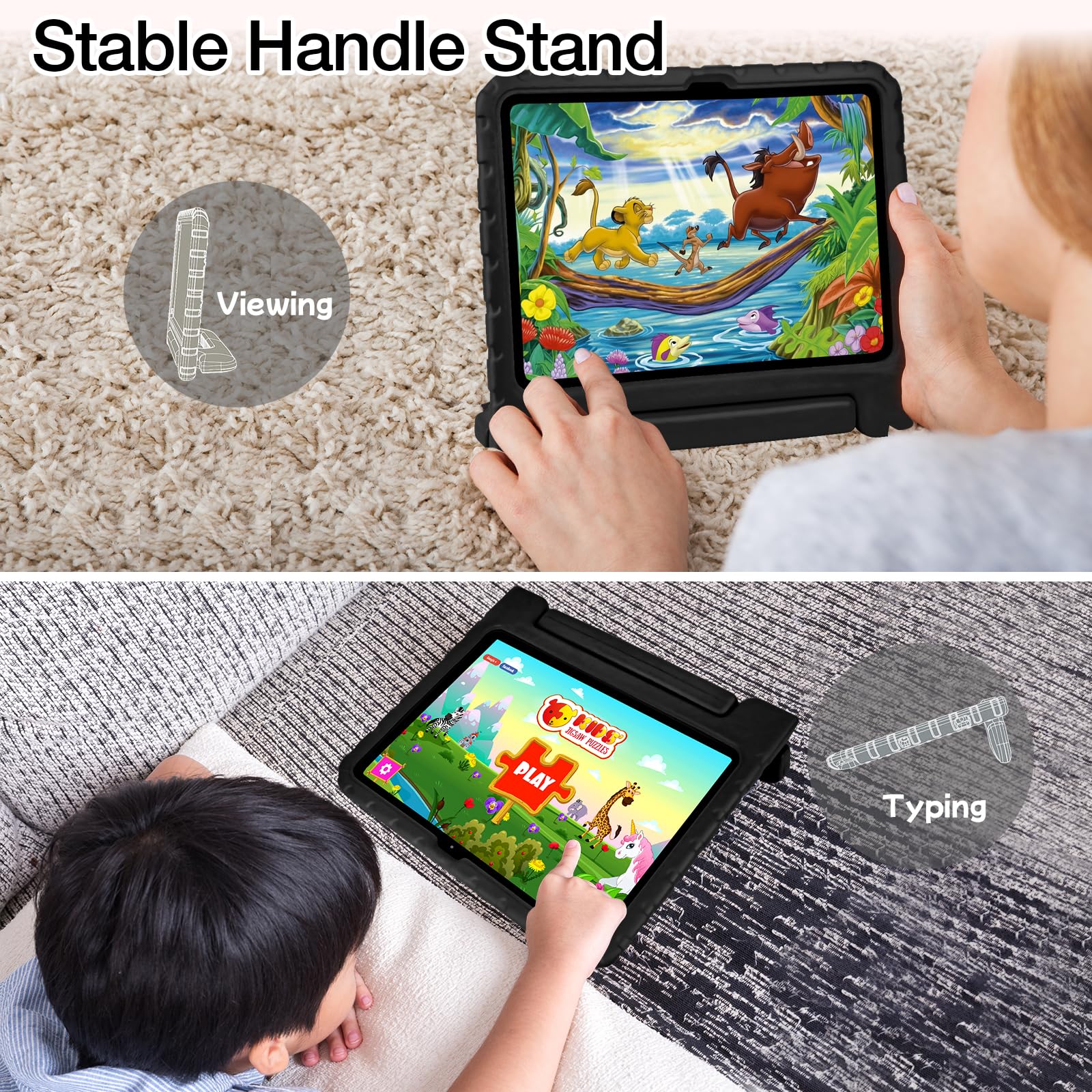 Billisgova Case For Ipad 10Th Generation 10.9 Inch 2022 Super Protection Kids Ipad 10Th Gen Case With Pencil Holder Practical Ha