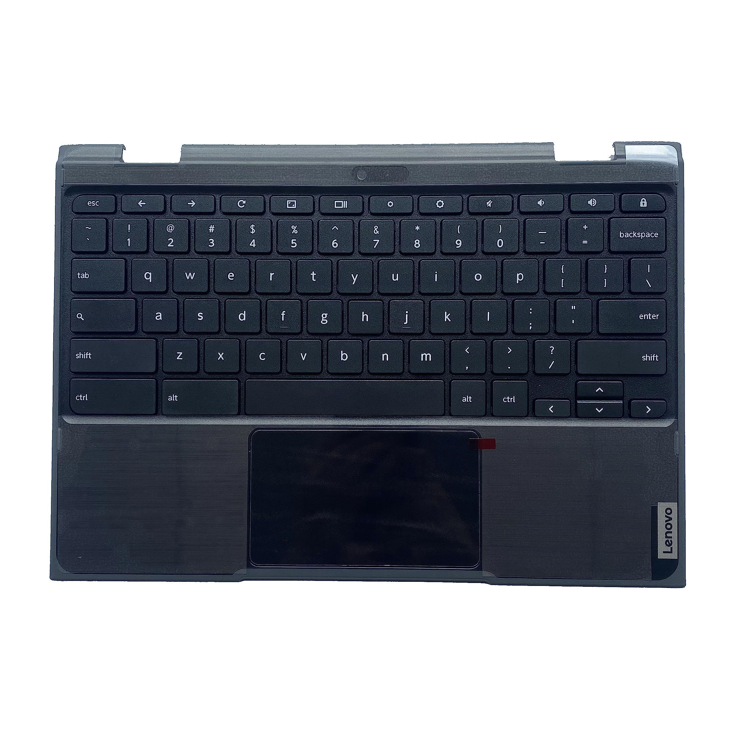 wzqrps Replacement for Lenovo 500E Chromebook 2nd Gen (81MC) Laptop Upper Case Palmrest Non-Backlit Keyboard Touchpad Assembly P