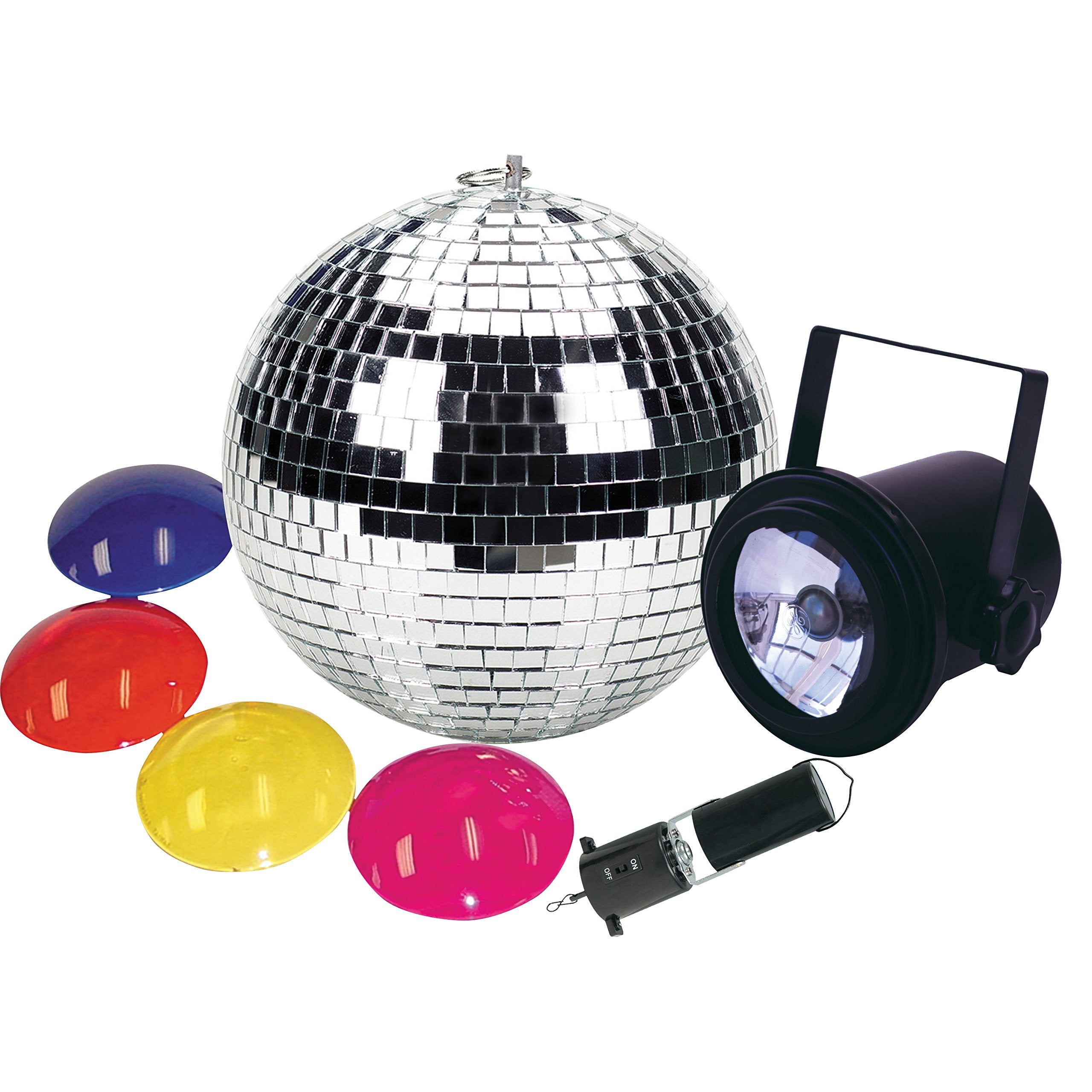 8-inch Diameter Disco Professional Mirror Ball Party Kit