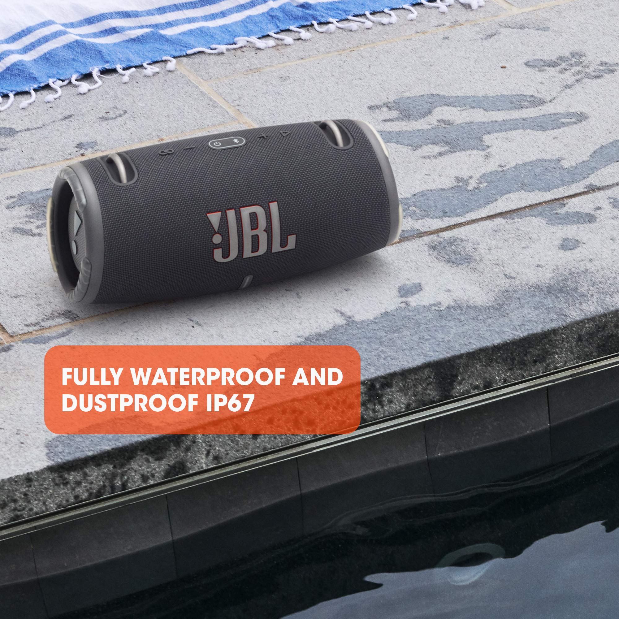 Jbl Xtreme 3   Portable Bluetooth Speaker, Powerful Sound And Deep Bass, Ip67 Waterproof, 15 Hours Of Playtime, Powerbank, Party