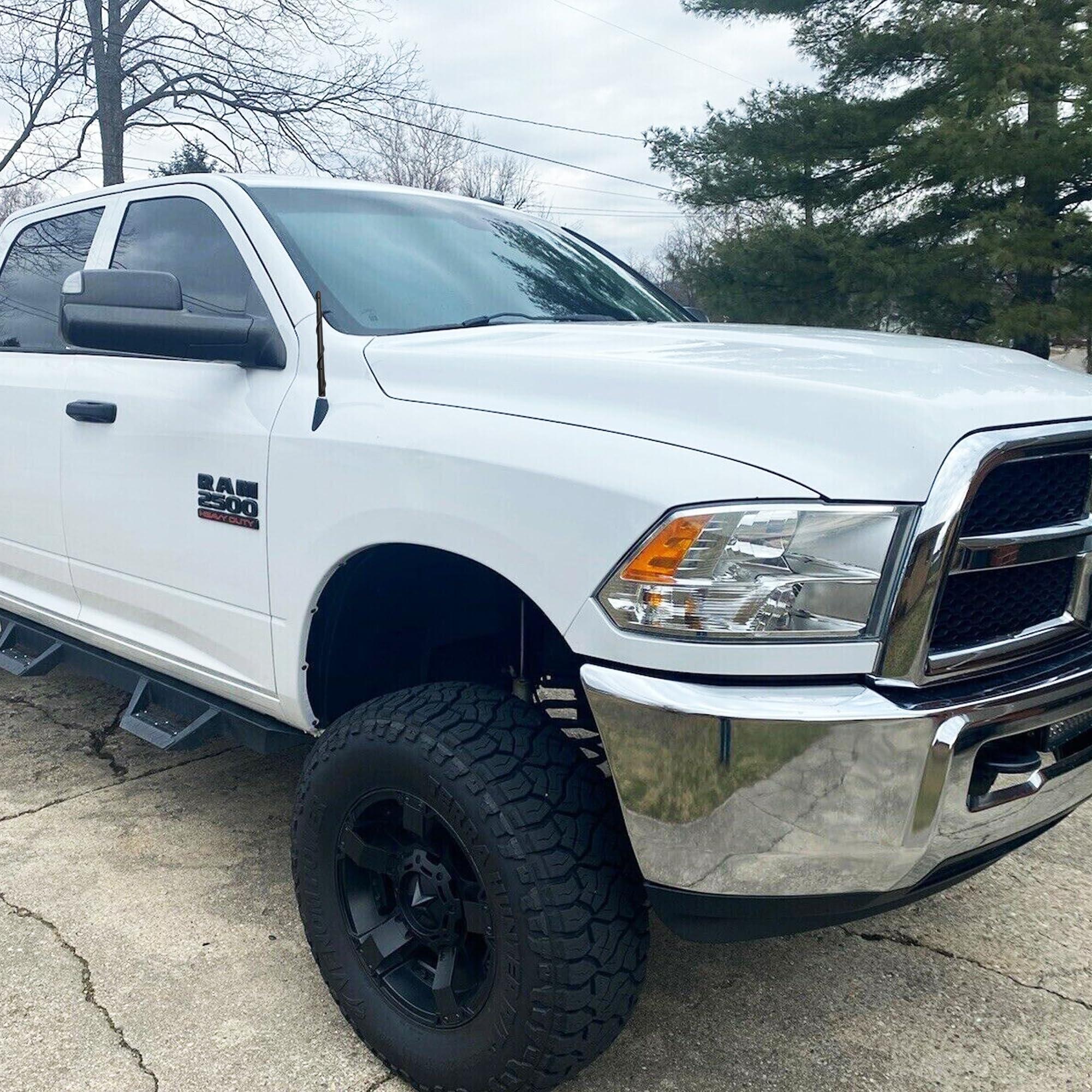 Basiker Short Antenna Fits For 2009 2024 Dodge Ram 1500 2500 3500 Accessories, Truck Dodge Ram Classic Warlock Car Wash Proof An