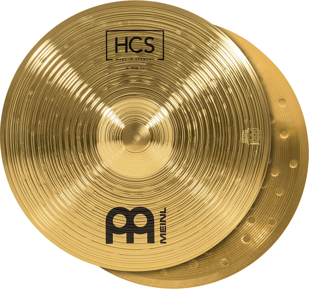 Meinl 14A Hihat (Hi Hat) Cymbal Pair   Hcs Traditional Finish Brass For Drum Set, Made In Germany, 2 Year Warranty (Hcs14H)