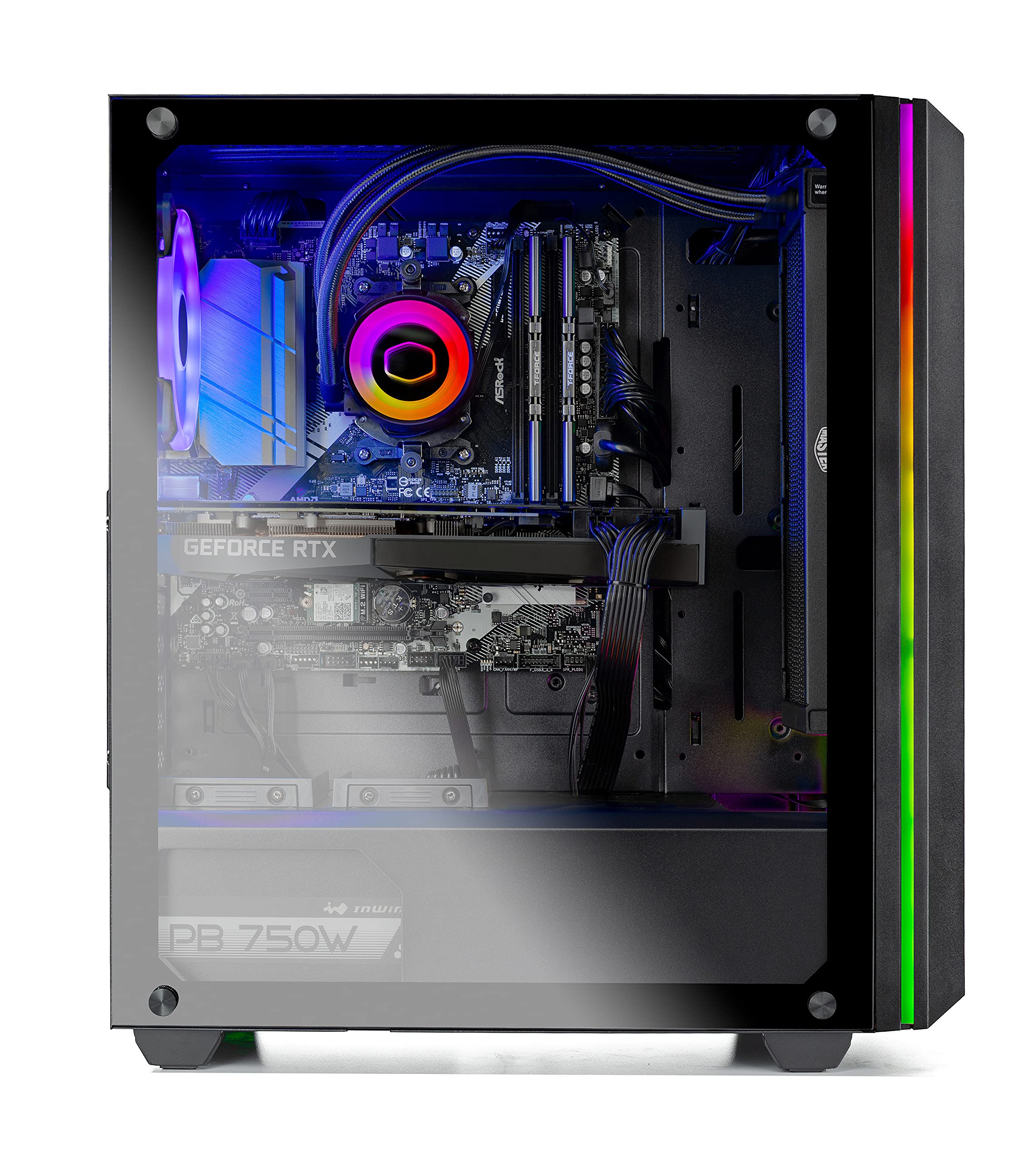 Skytech Chronos Gaming Pc Desktop   Amd Ryzen 7 3700X 3.6Ghz, Rtx 3080 10Gb Gddr6X, 16Gb Ddr4 3200, 1Tb Ssd, 750W Gold Psu, 240M