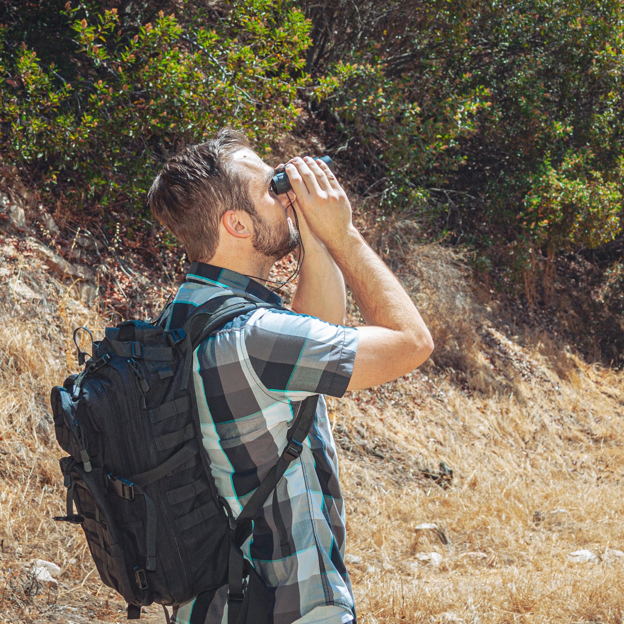 Barska Lucid View 10X25 Compact Binoculars (Blue Lens)