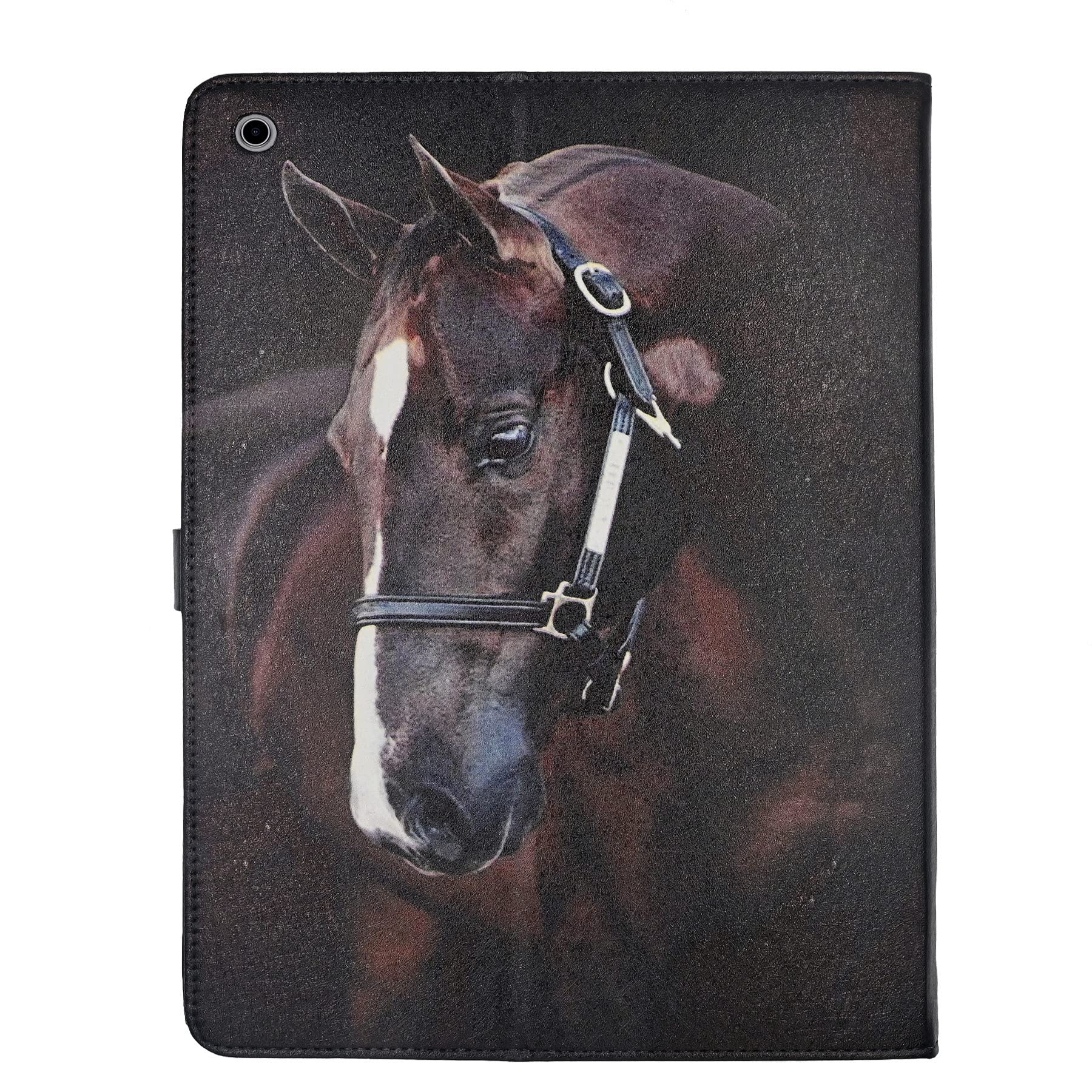 Case For Ipad 10.2 Inch 9Th/ 8Th/ 7Th Generation 2021/2020/2019 Release, Horse Lovers Gifts Folio Pu Leather Soft Tpu Back Cover