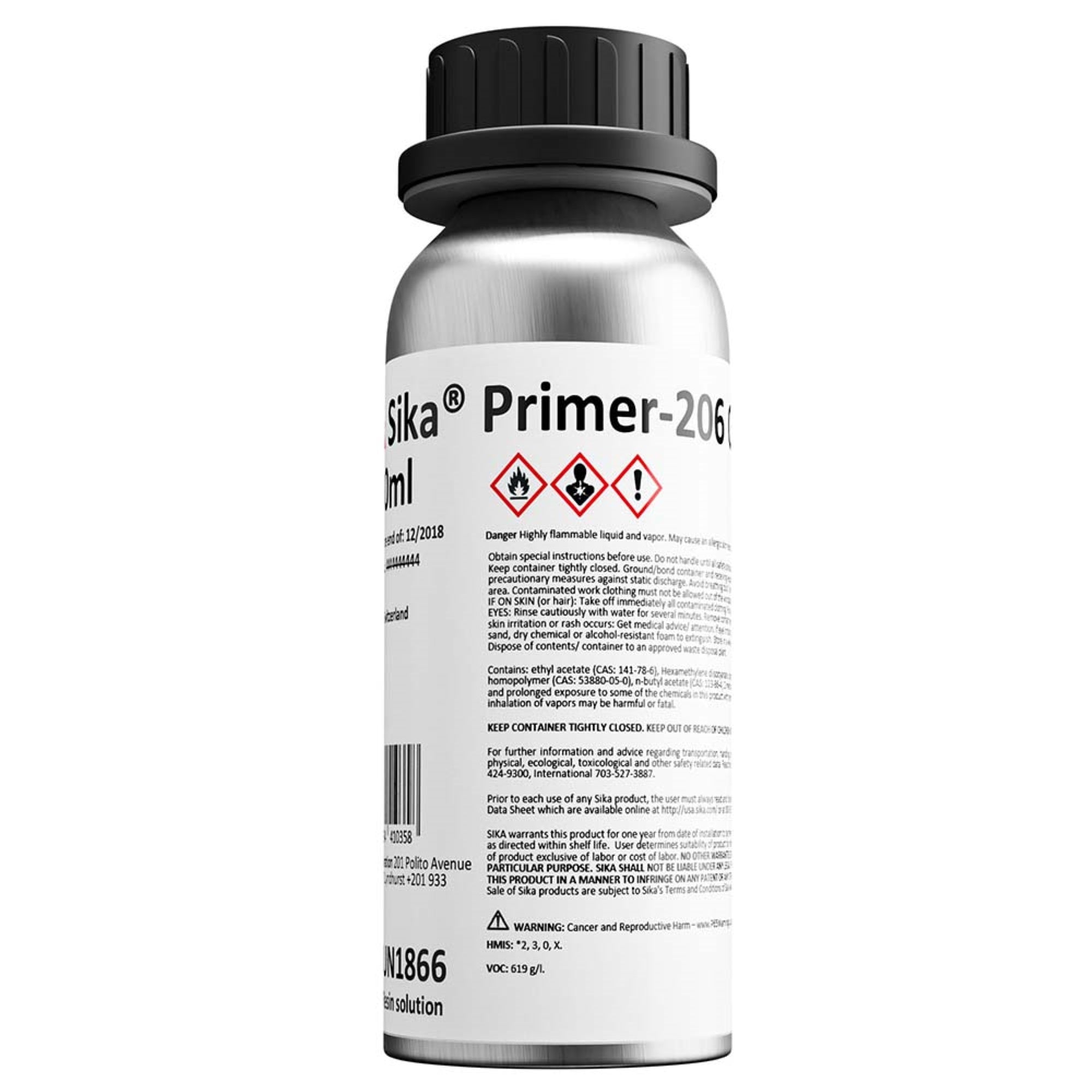 Sika Primer-206 G+P Black 250Ml Bottle,WBHDWB0BVCX1F8L