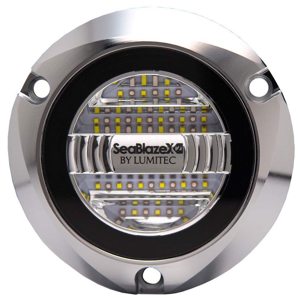 Lumitec Seablazex2 Underwater Light Dual Color White Blue Polished Housing,WBAUVA001346412