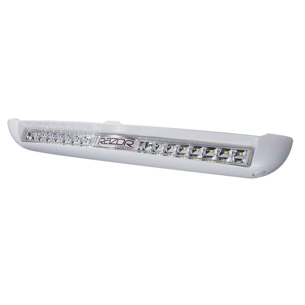 Lumitec Razor Light Bar - Flood - White Housing W/Inverted Logo Flush Mount,WBAUVA001346414