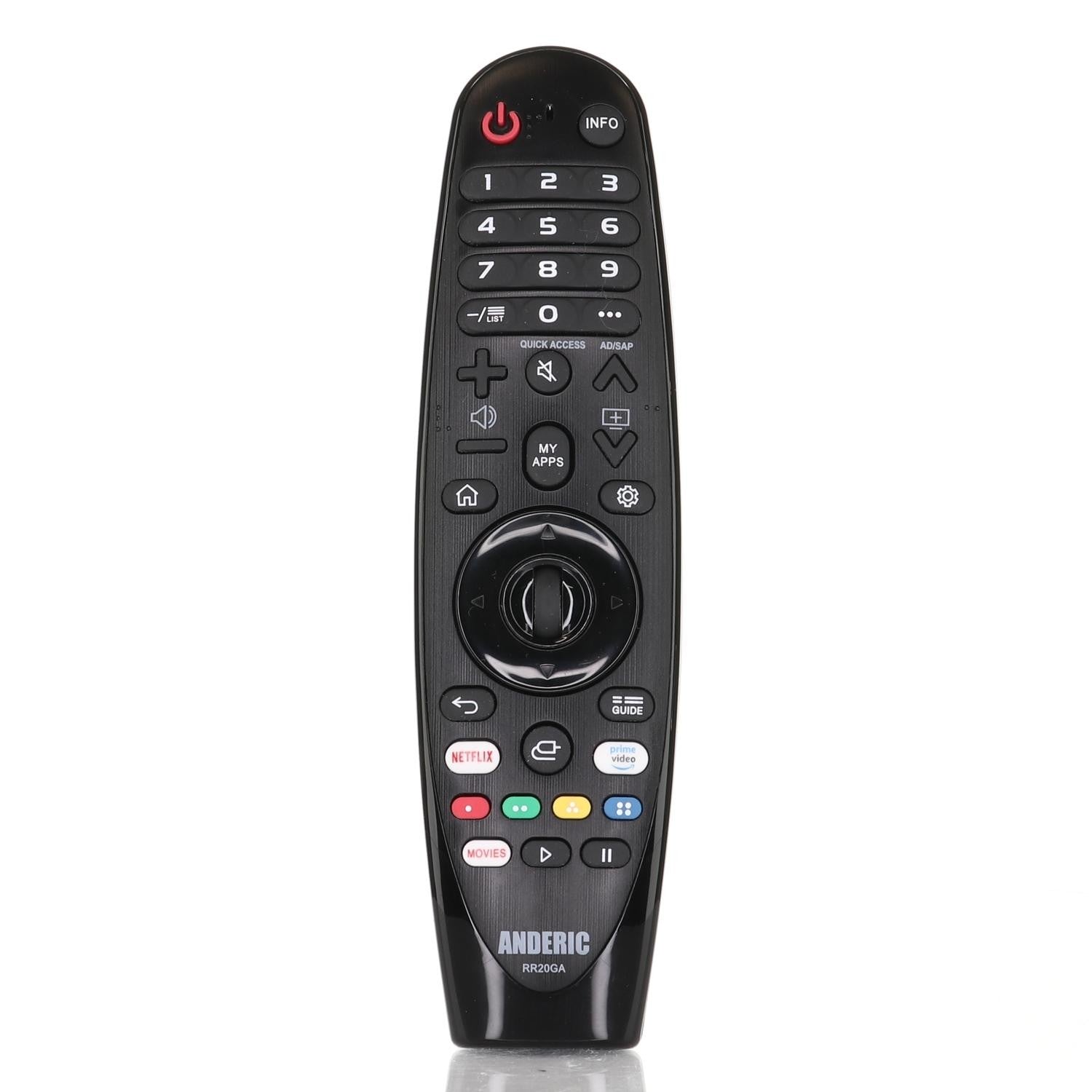 Anderic Substitute For LG ANMR650A TV Remote Control [RR20GA, No Voice]