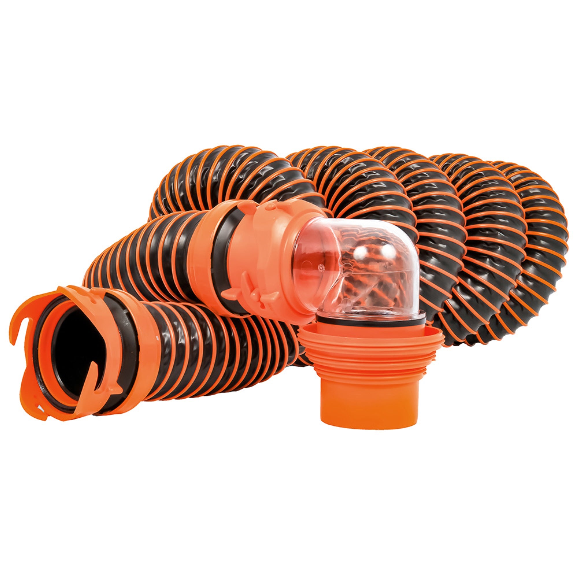 Camco Rhinoextreme 15&#39; Sewer Hose Kit W/ Swivel Fitting 4 In 1 Elbow Caps,WBAUVB07H9CGTY9