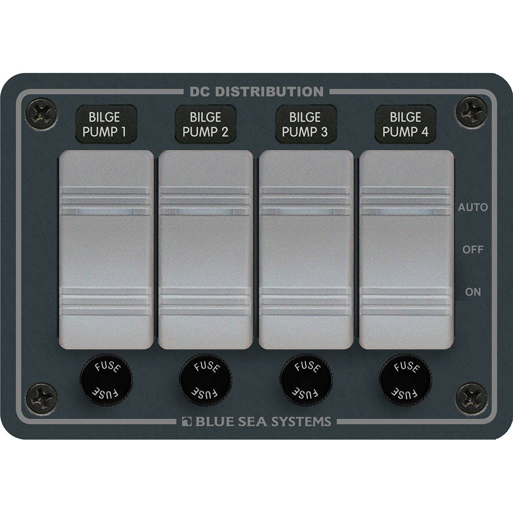 Blue Sea 8666 Contura 4 Bilge Pump Control Panel,WBHDWB0BDSKW9YD