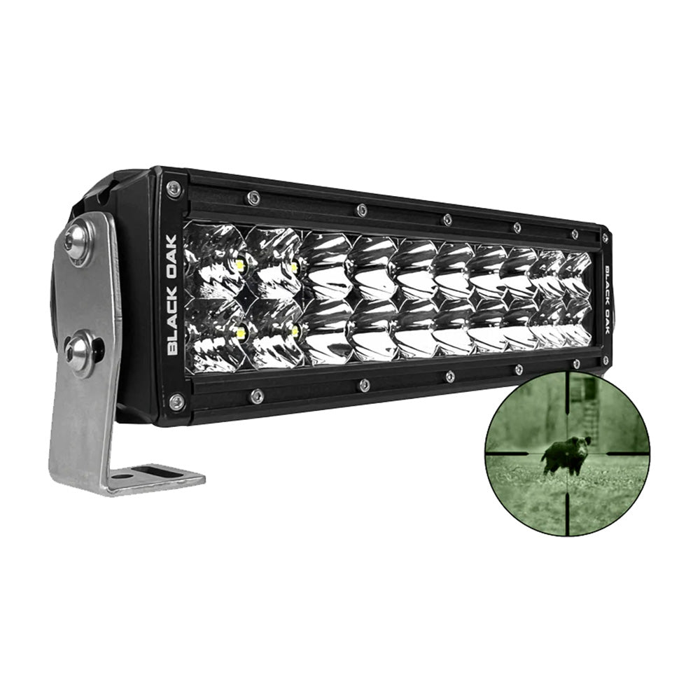 Black Oak Pro Series Double Row Combo Infrared 10'' 940Nm Light Bar - Black,WBAUVB0BVCZBCYD