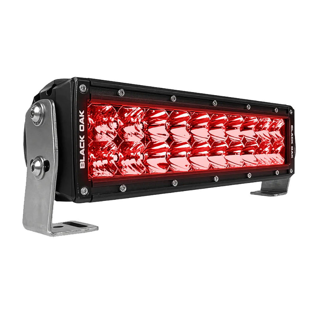 Black Oak 10'' Red Led Predator Hunting Light Bar - Combo Optics - Black Housing - Pro Series 3.0,WBAUVB0BSTWQLC7