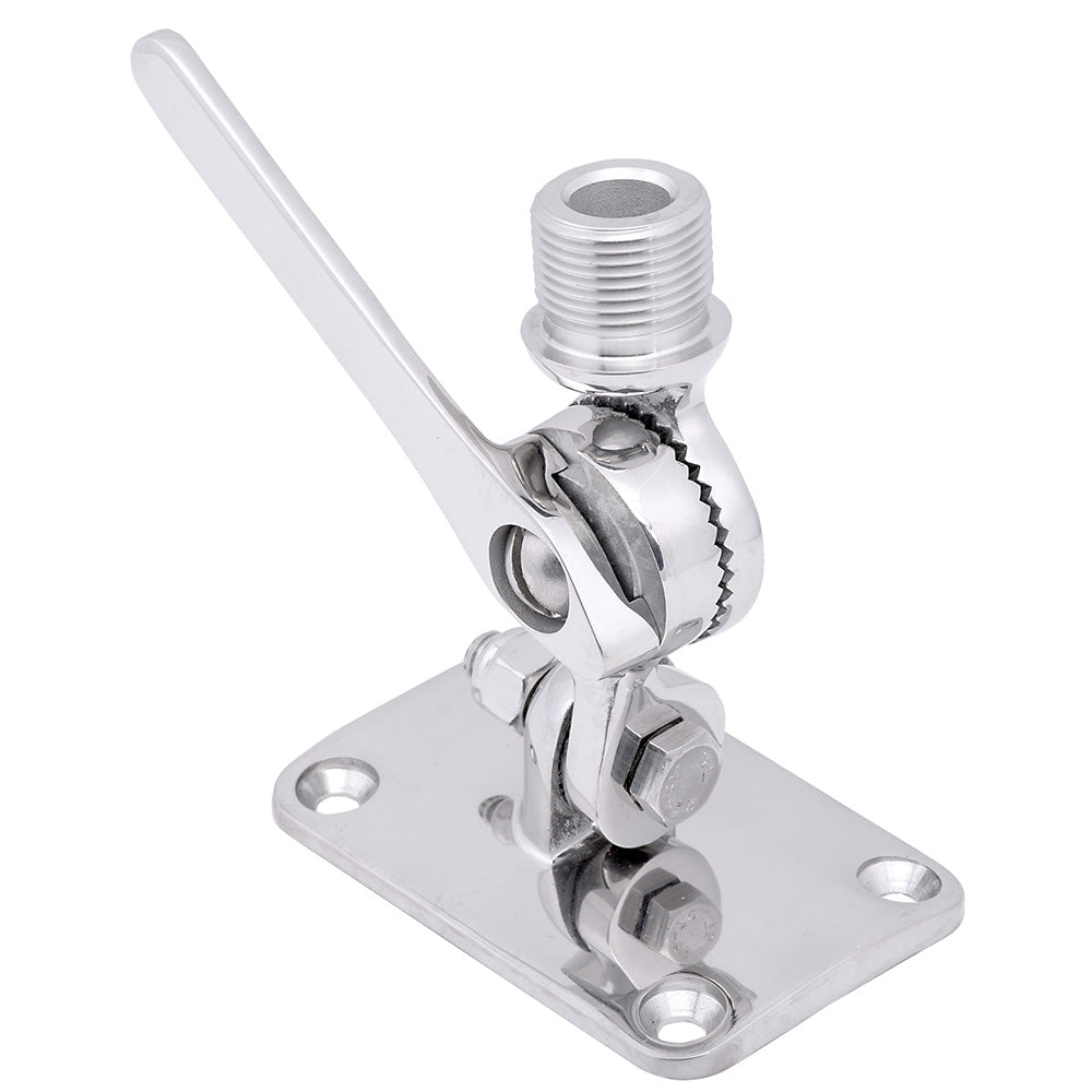 Whitecap Ratchet Antenna Mount - 316 Stainless Steel,WBEEAB0000AXTM3