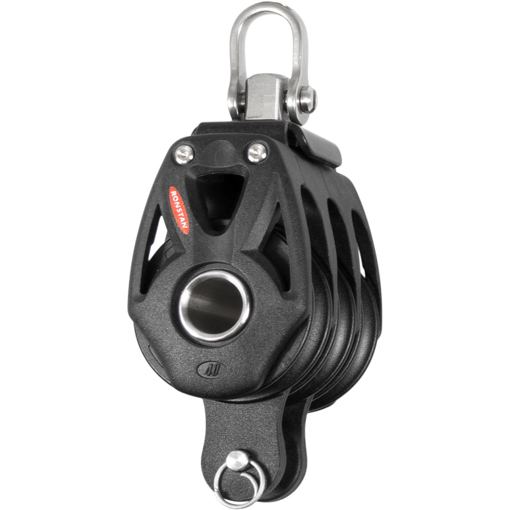 Ronstan Series 40 Orbit Bb Triple Block W/Becket &Amp; Swivel Shackle,WBAUVB0CWYXDLJ3