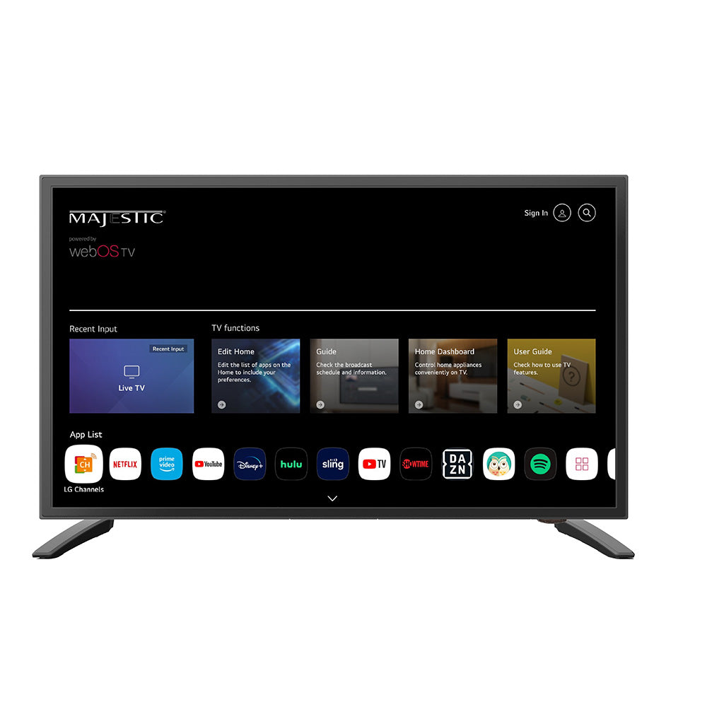 Majestic 22'' 12V Smart Led Tv Webos, Mirror Cast &Amp; Bluetooth - North America Only,WBEEAA001346628