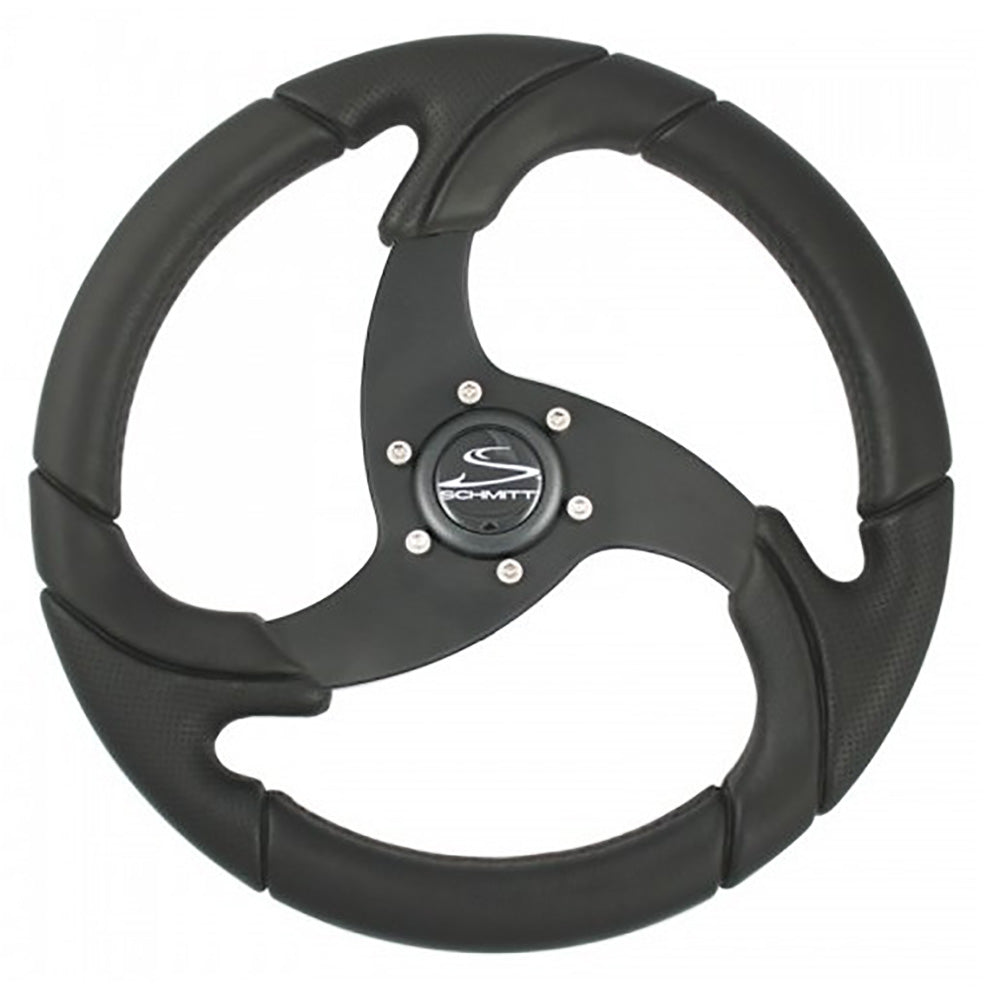 Schmitt Marine Folletto 14.2'' Wheel - Black Polyurethane - 3/4'' Tapered Shaft W/Black Center Cap,WBAUVB0D7RGJBKZ