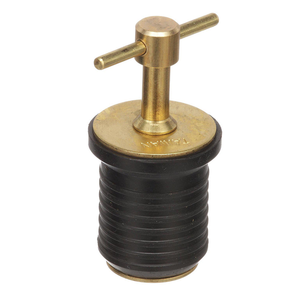 Attwood T-Handle Brass Drain Plug - 1'' Diameter,WBAUVA001346662