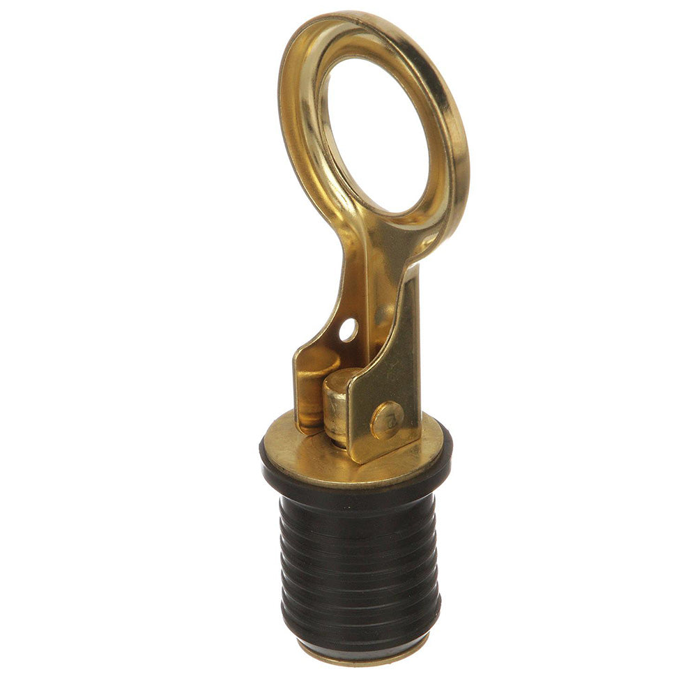 Attwood Snap-Handle Brass Drain Plug - 1'' Diameter,WBAUVA001346663