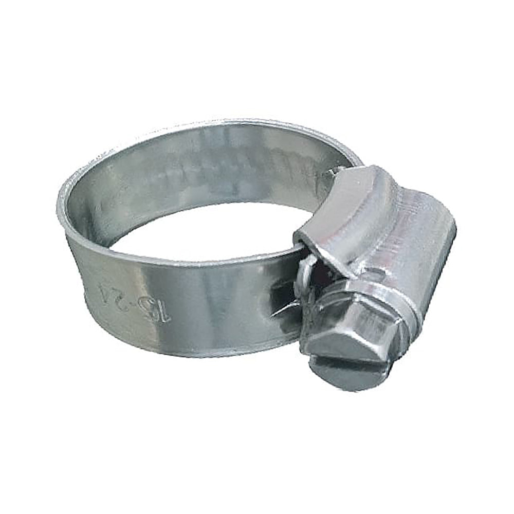 Trident Marine 316 Ss Non-Perforated Worm Gear Hose Clamp - 3/8'' Band - 7/16''&Ndash;21/32'' Clamping Range - 10-Pack - Sae Siz,WBAUVB0CVZFVNGN
