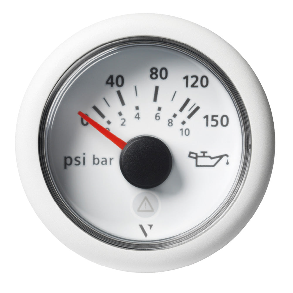 Veratron 52Mm (2-1/16'') Viewline Engine Oil Pressure Gauge - 150 Psi - White Dial &Amp; Bezel,WBEEAB0CWYX2ZQ9